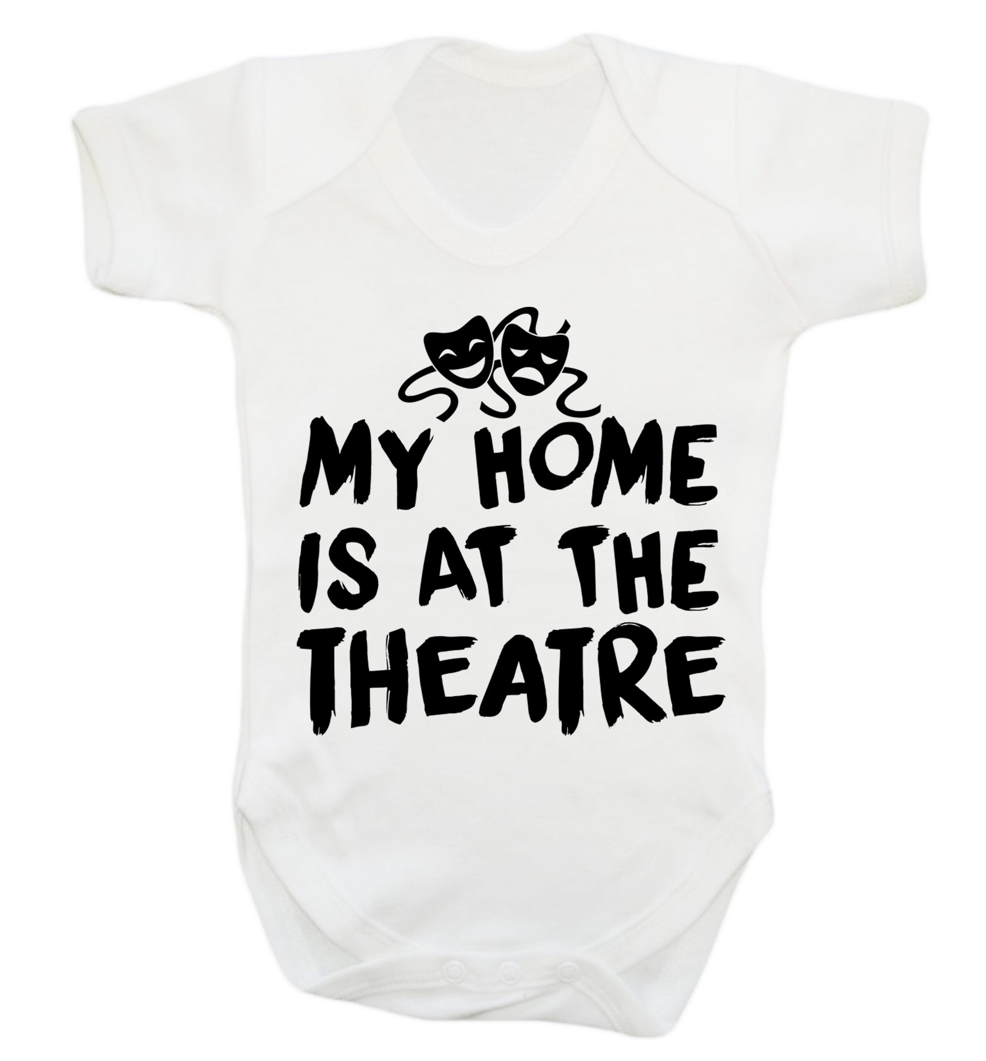 My home is at the theatre Baby Vest white 18-24 months