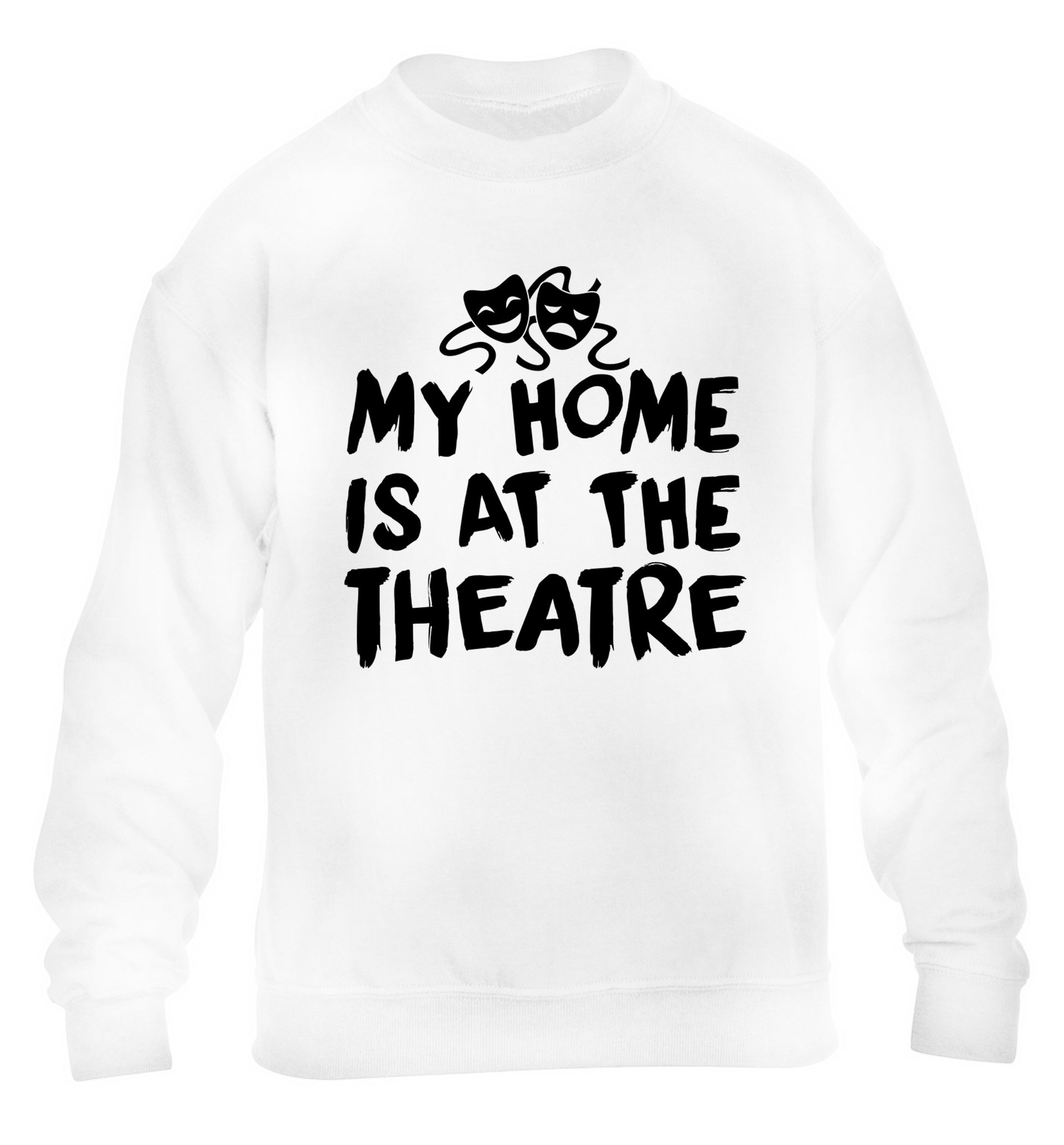 My home is at the theatre children's white sweater 12-14 Years