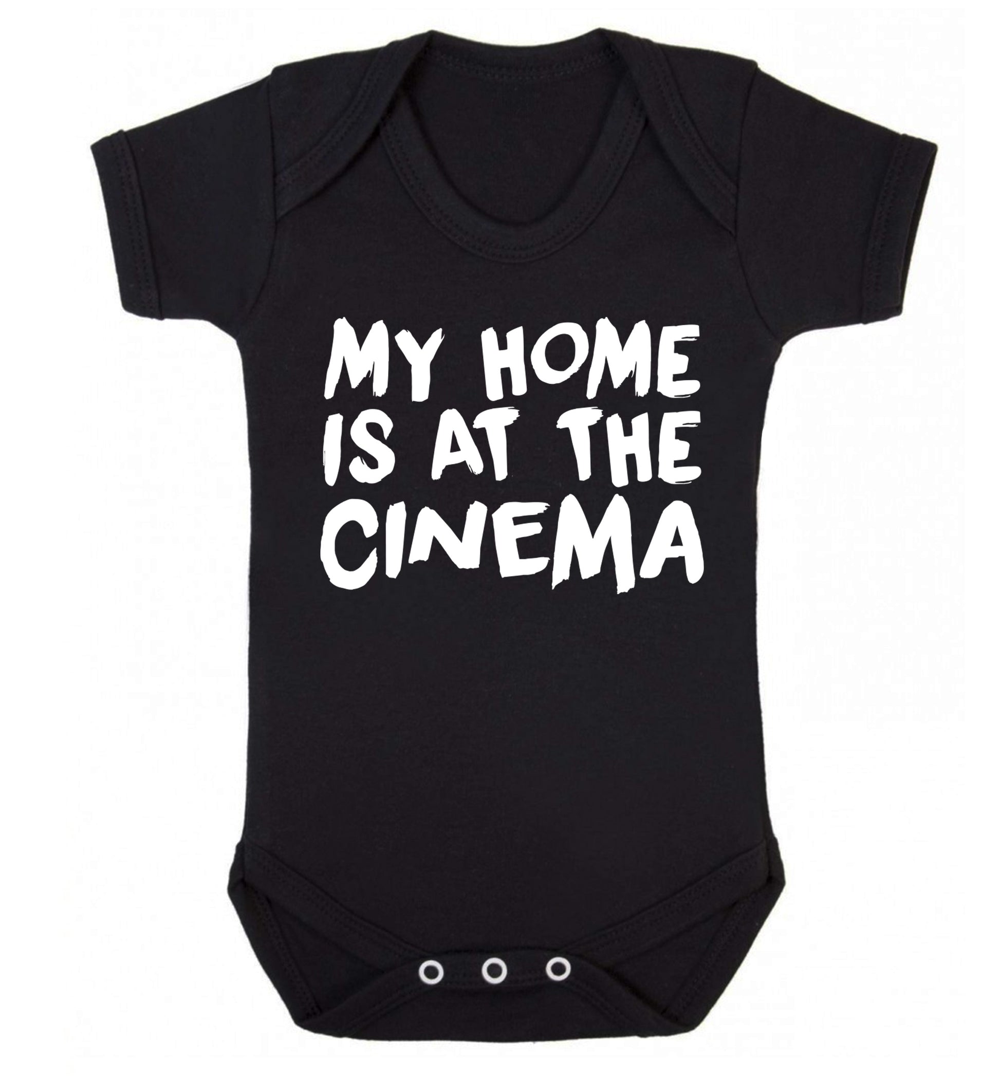 My home is at the cinema Baby Vest black 18-24 months