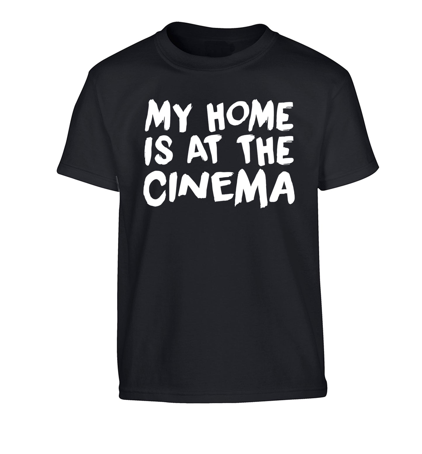 My home is at the cinema Children's black Tshirt 12-14 Years