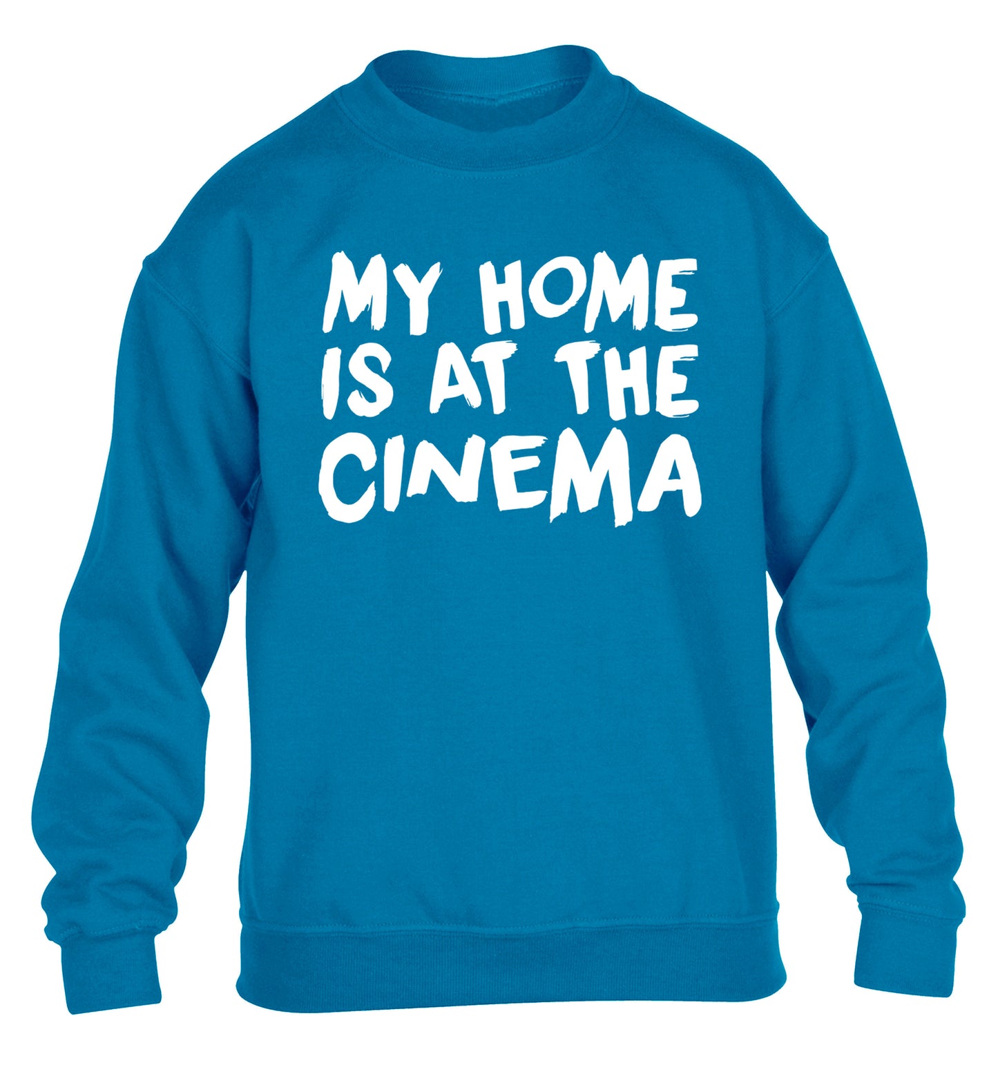 My home is at the cinema children's blue sweater 12-14 Years
