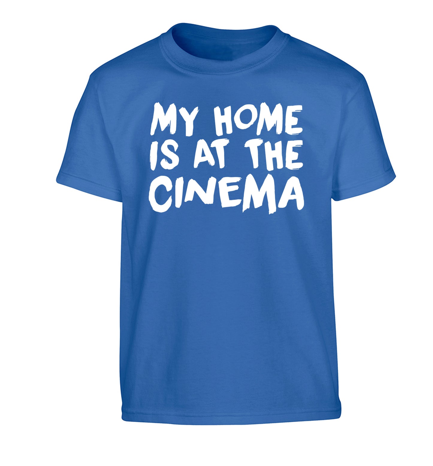 My home is at the cinema Children's blue Tshirt 12-14 Years