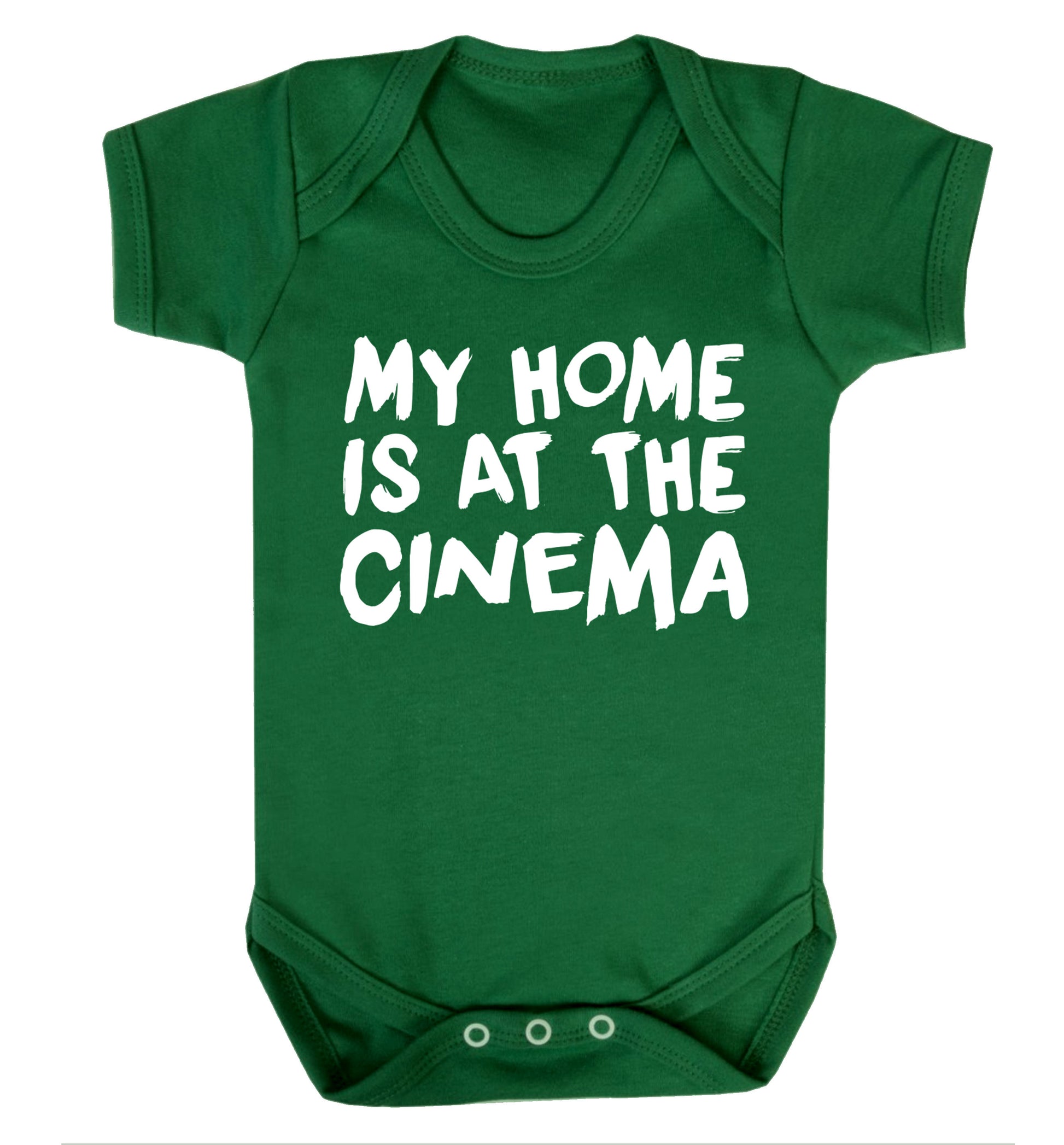 My home is at the cinema Baby Vest green 18-24 months