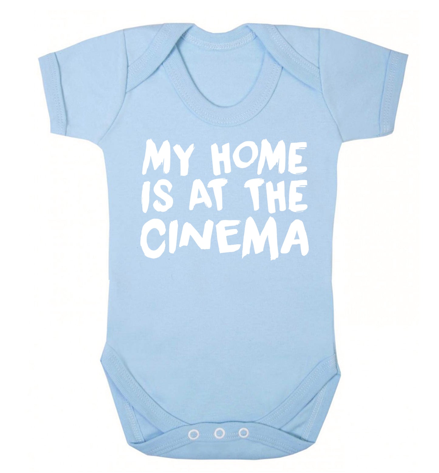 My home is at the cinema Baby Vest pale blue 18-24 months