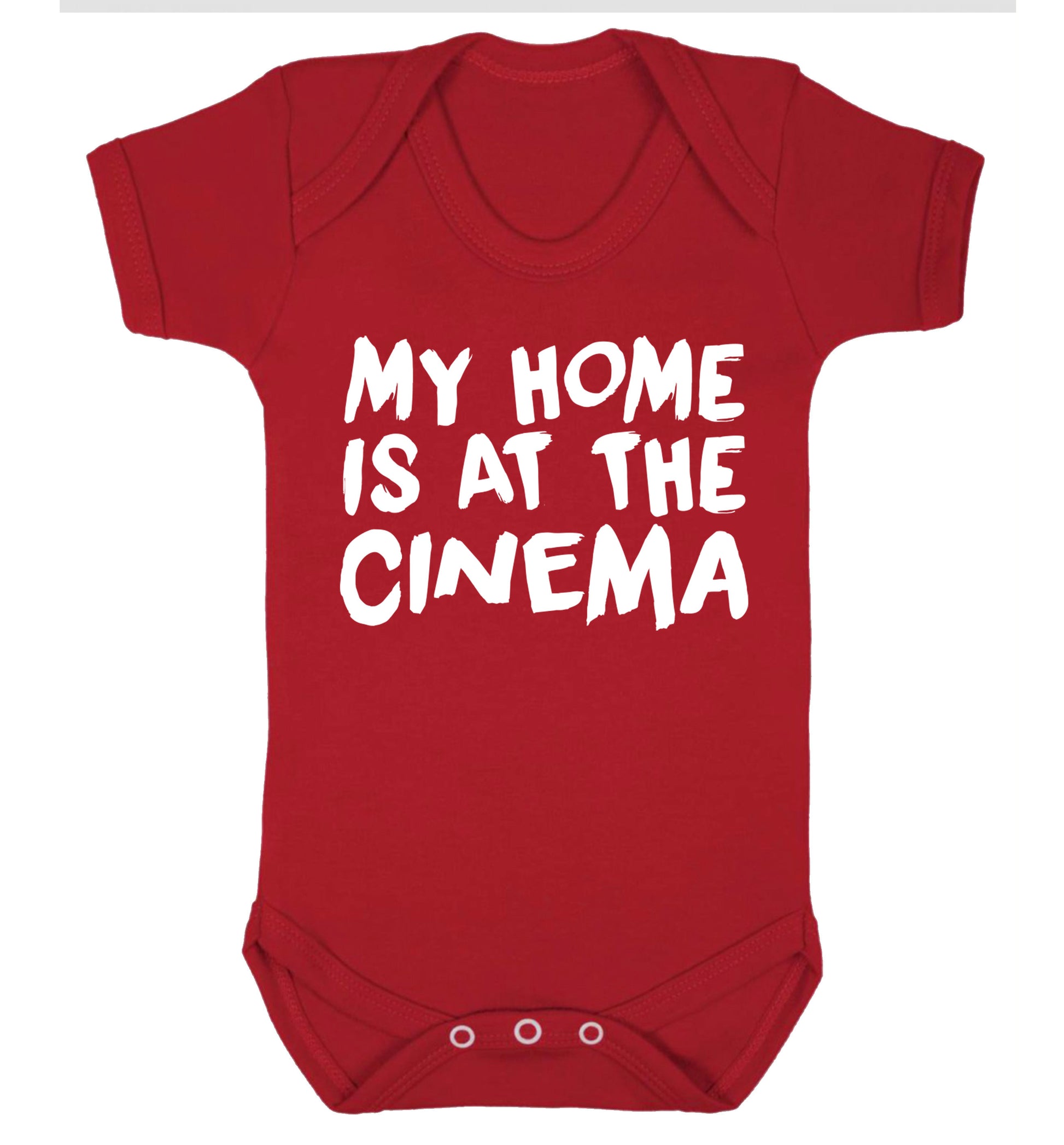 My home is at the cinema Baby Vest red 18-24 months