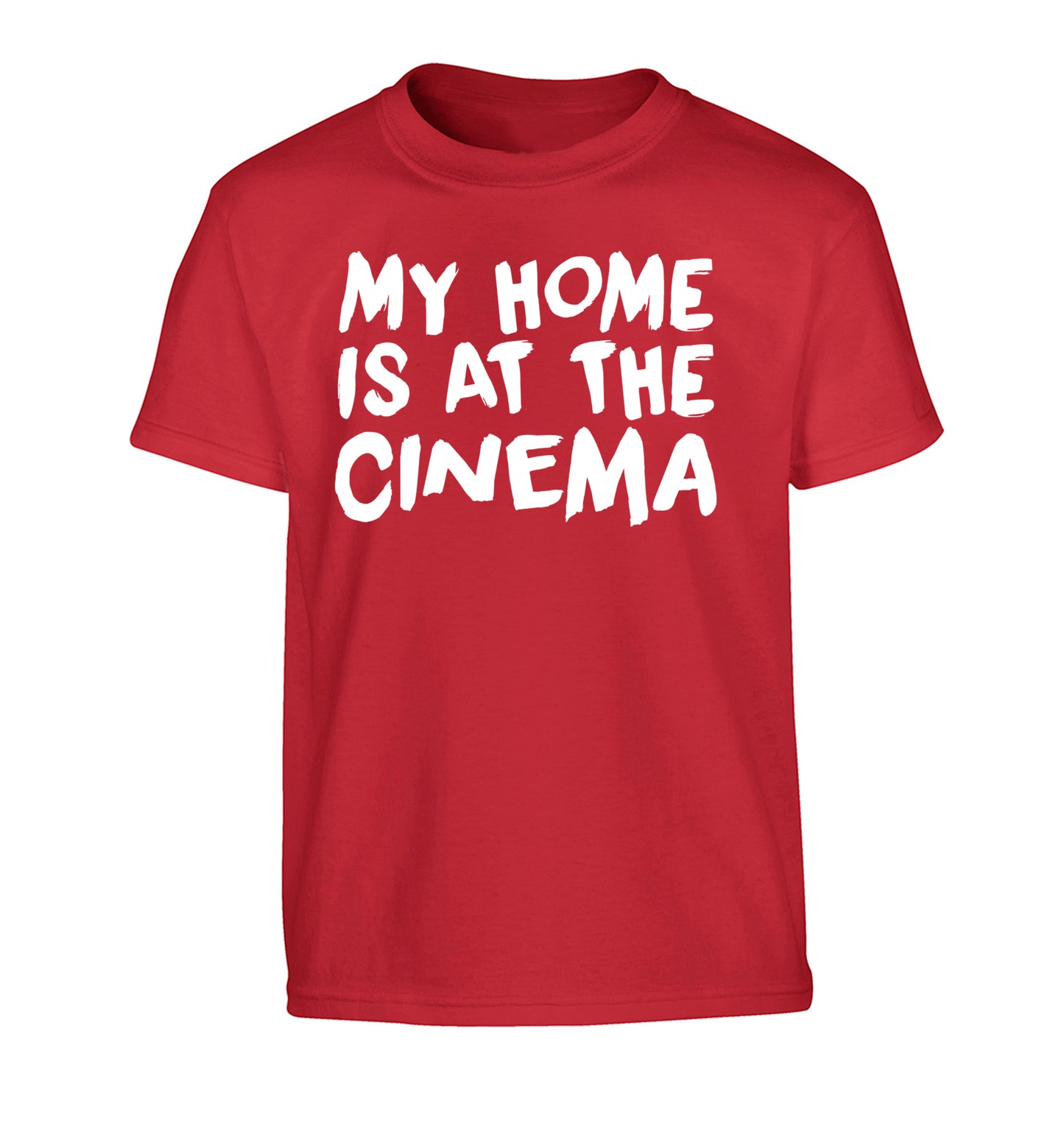 My home is at the cinema Children's red Tshirt 12-14 Years