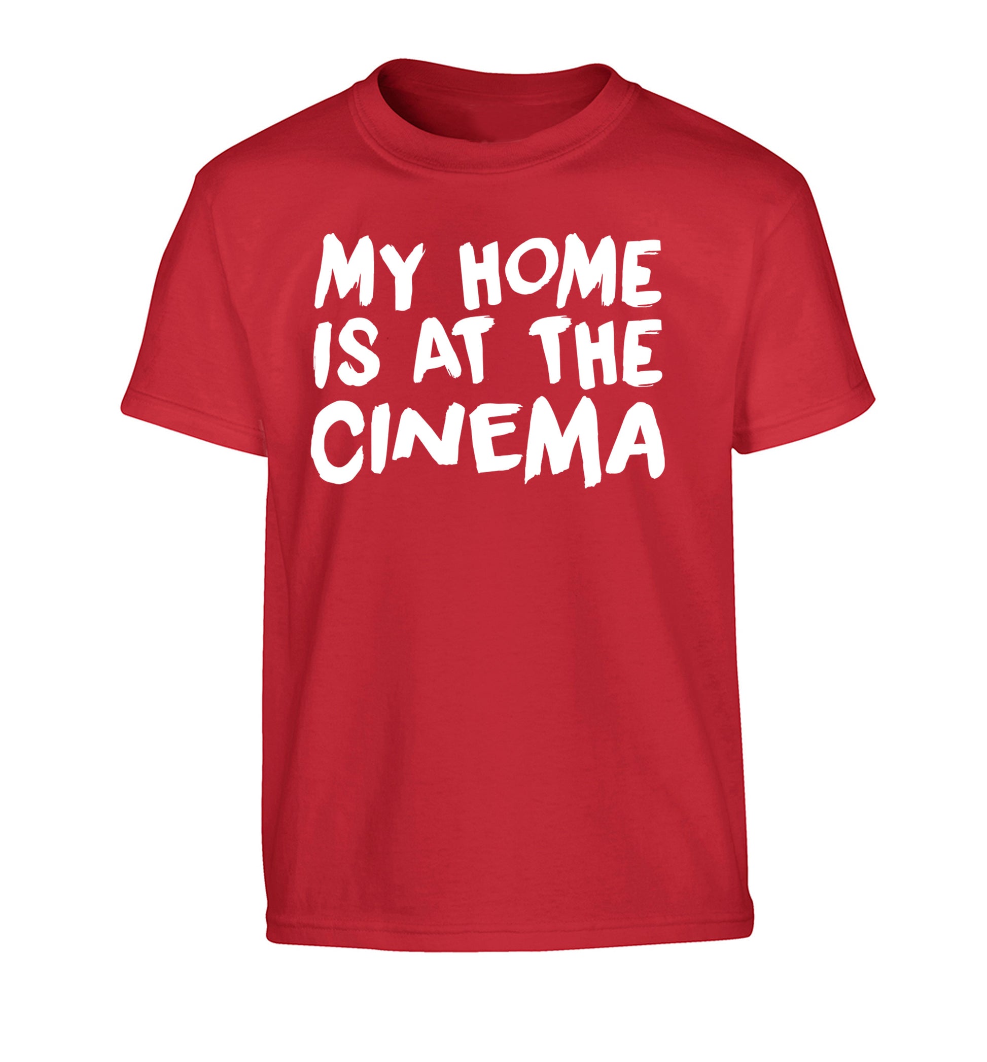 My home is at the cinema Children's red Tshirt 12-14 Years