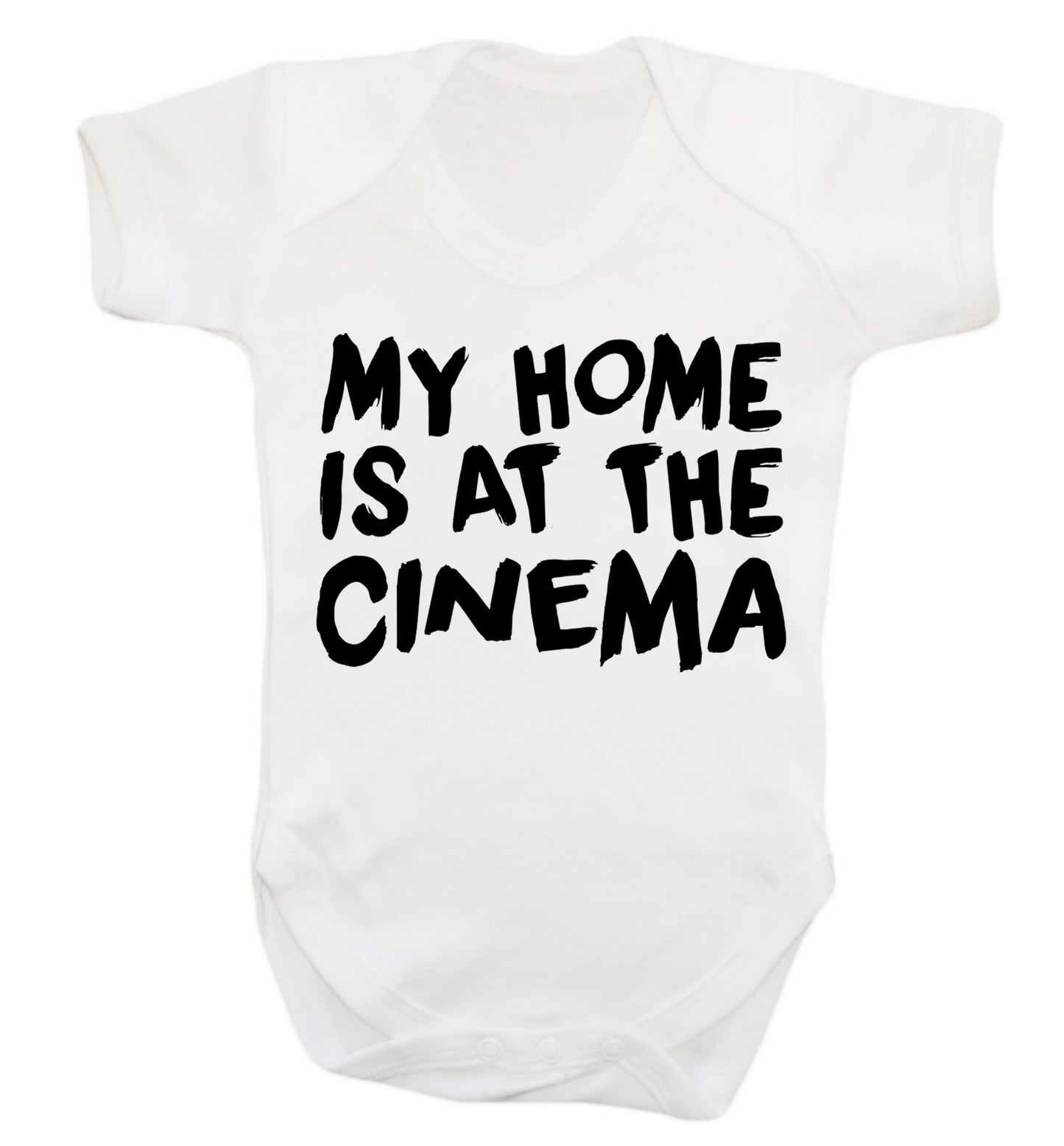 My home is at the cinema Baby Vest white 18-24 months