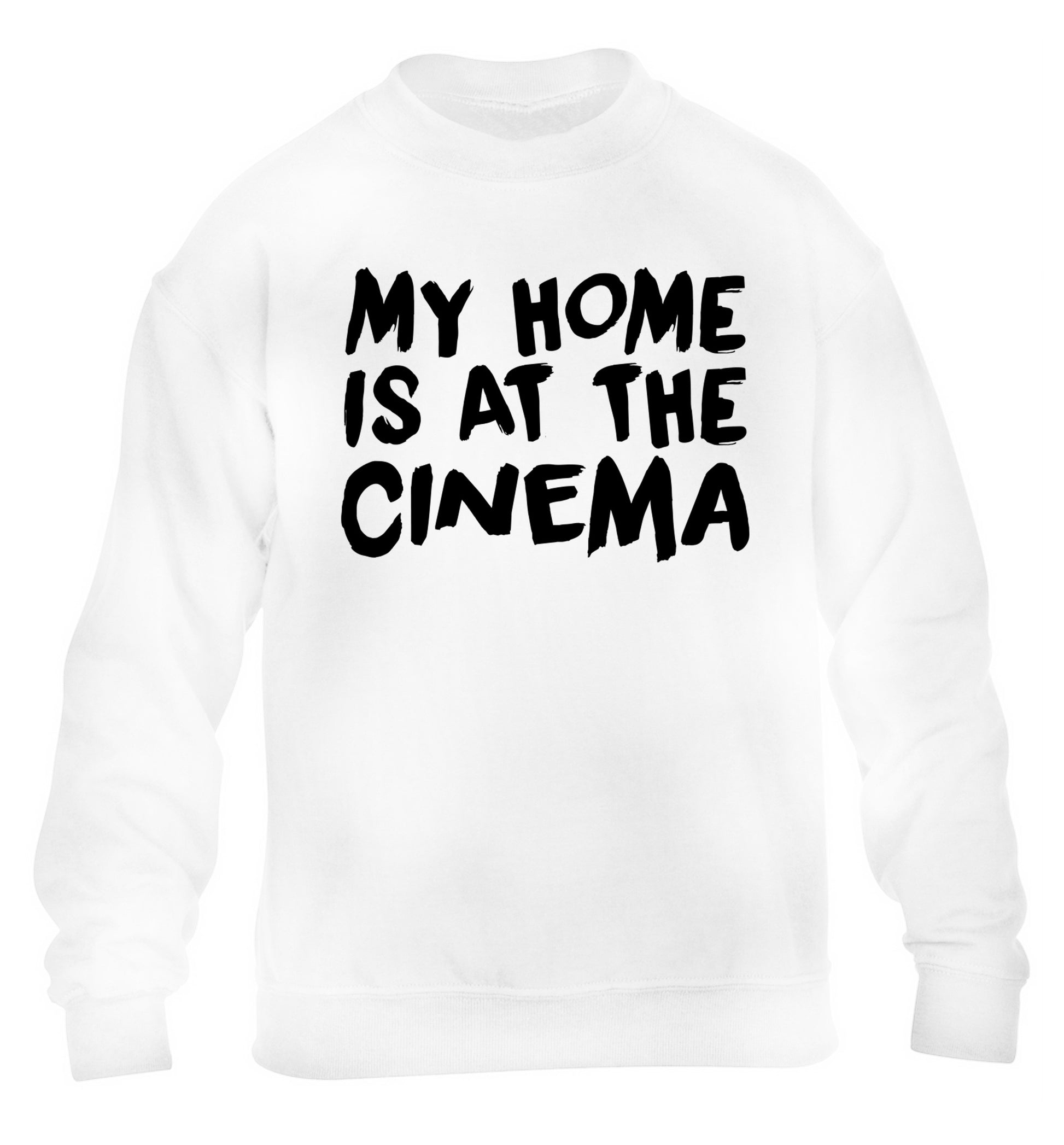 My home is at the cinema children's white sweater 12-14 Years