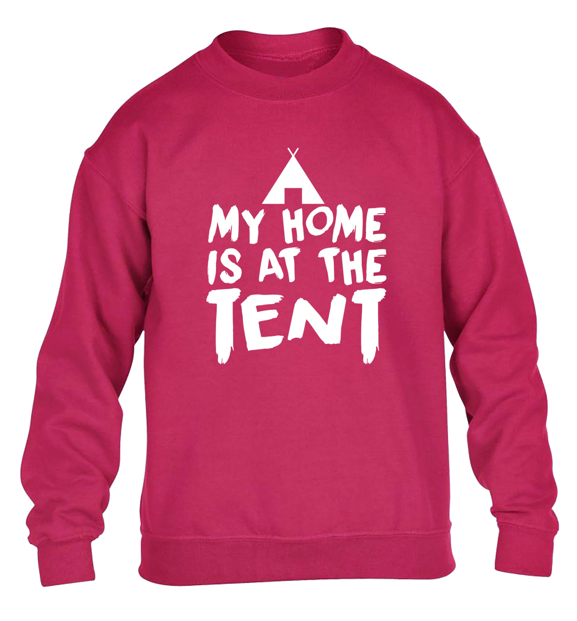 My home is at the tent children's pink sweater 12-14 Years