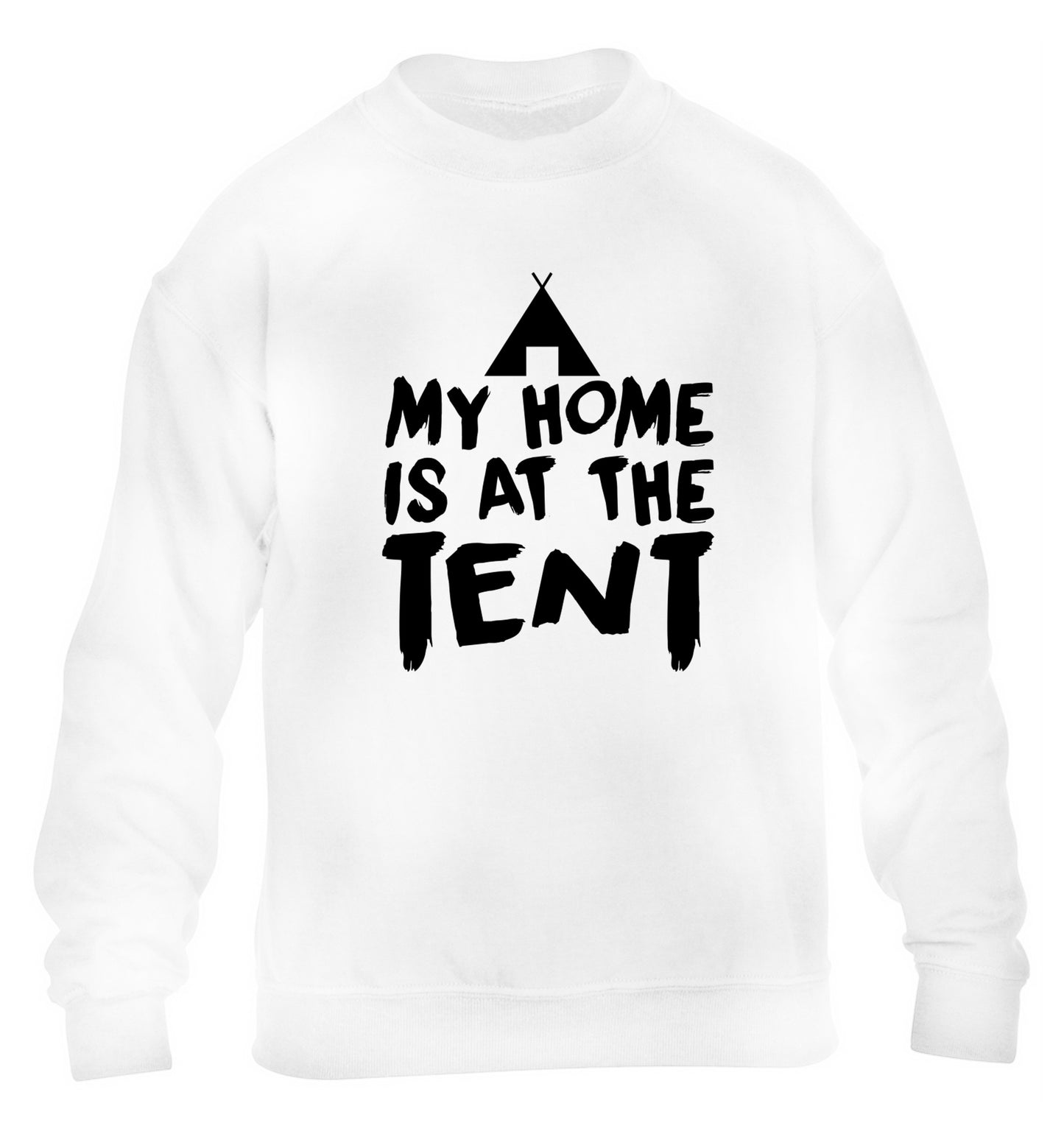 My home is at the tent children's white sweater 12-14 Years