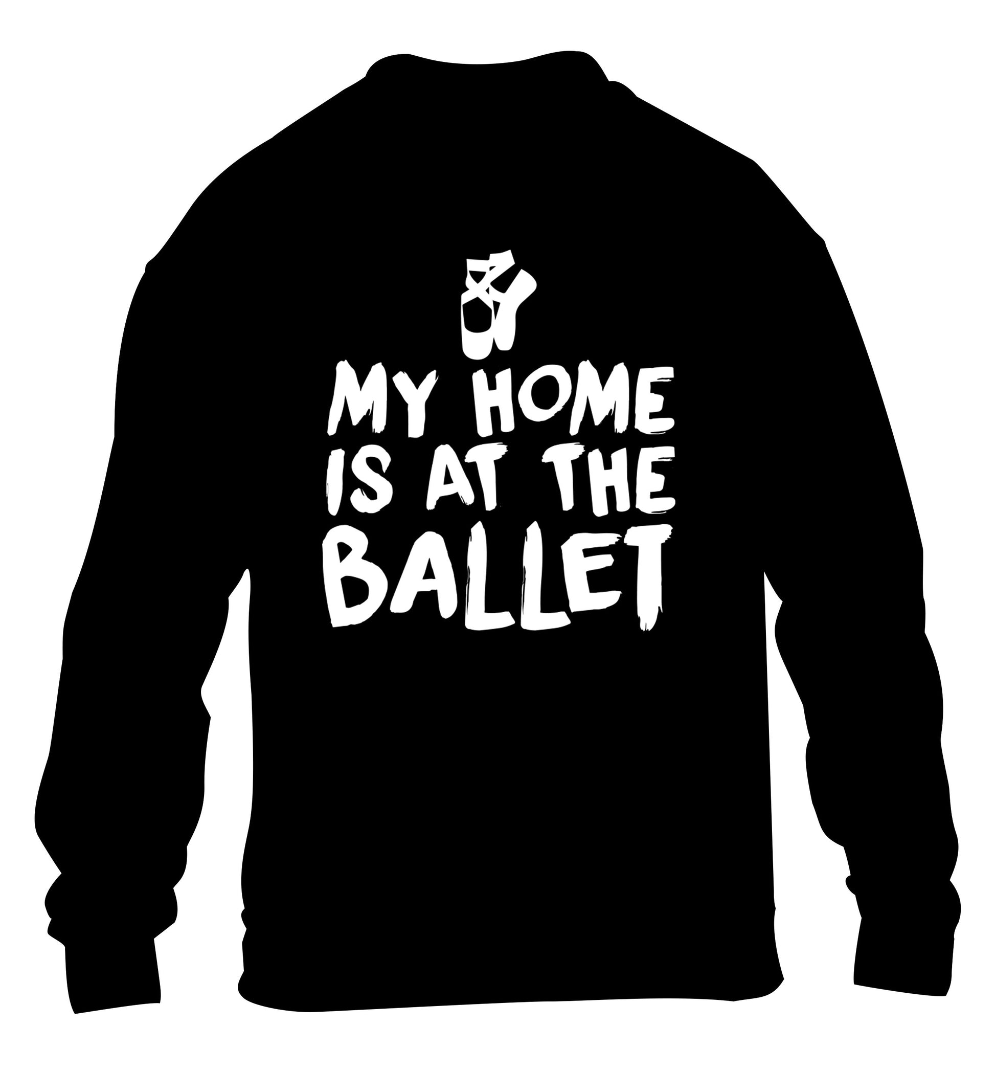 My home is at the dance studio children's black sweater 12-14 Years