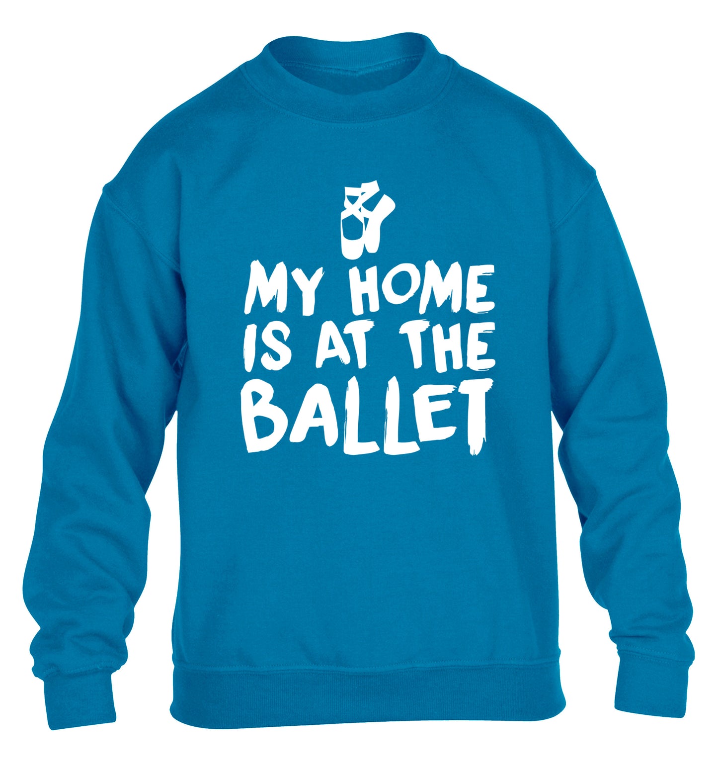 My home is at the dance studio children's blue sweater 12-14 Years