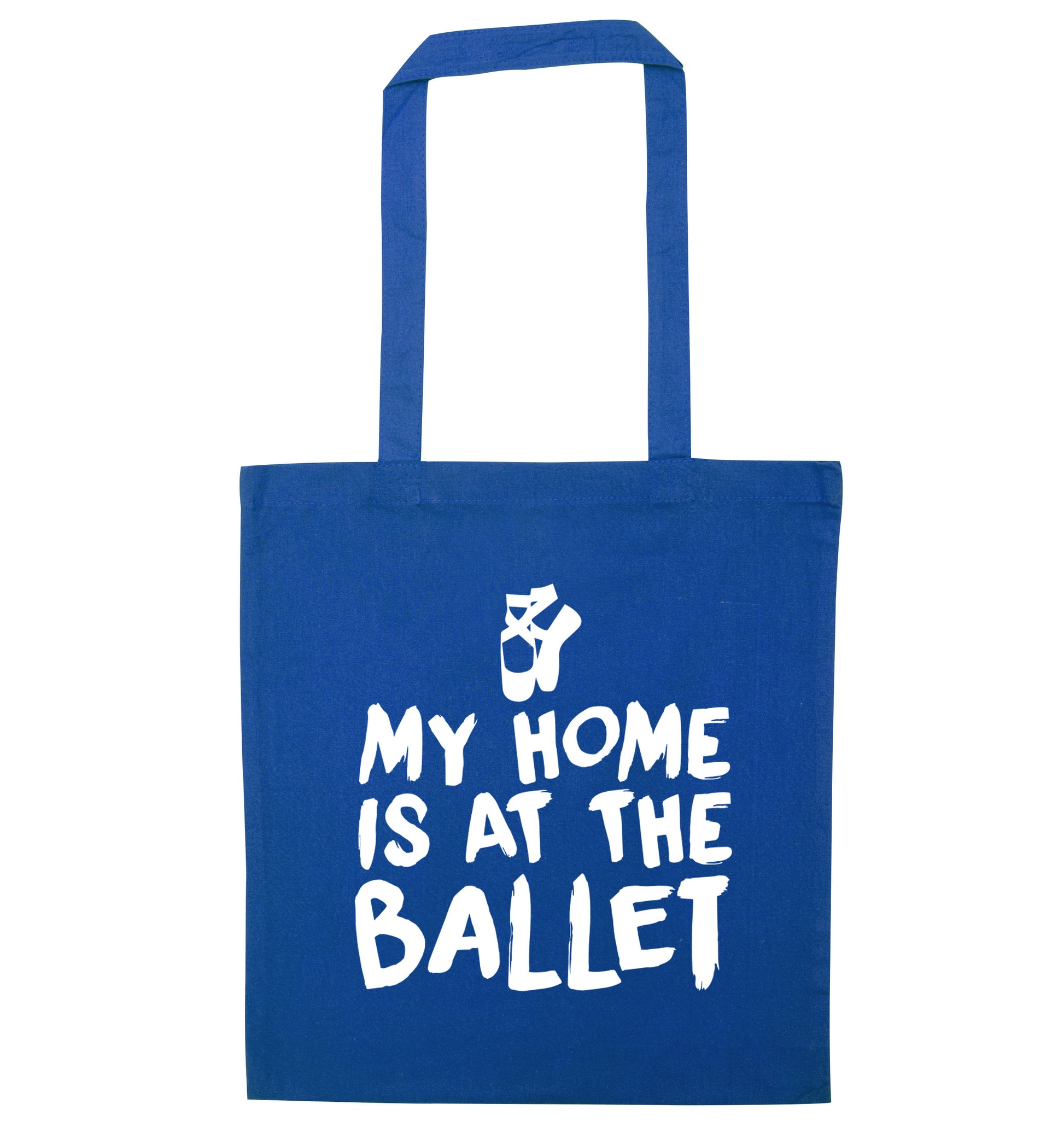 My home is at the dance studio blue tote bag