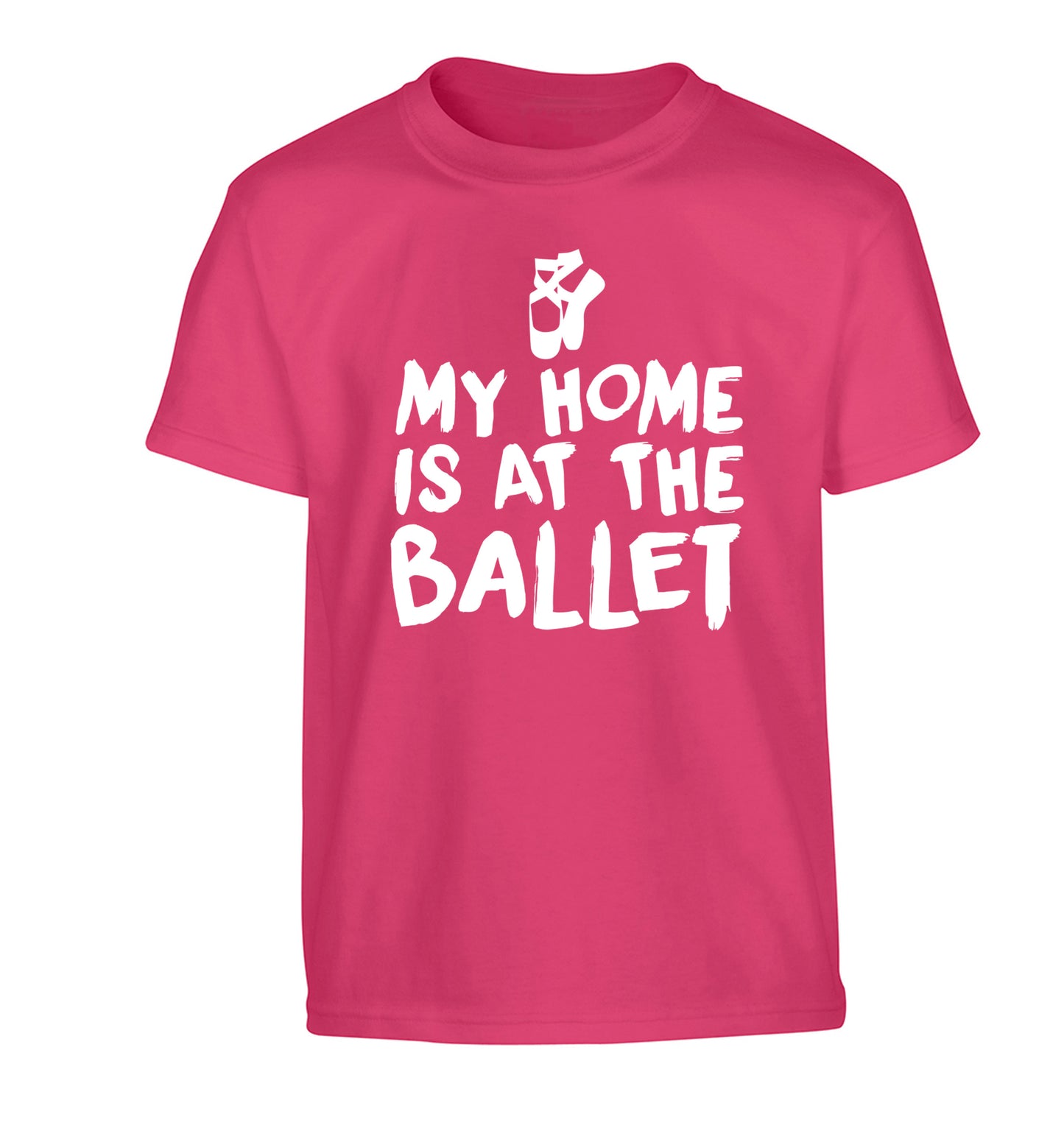 My home is at the dance studio Children's pink Tshirt 12-14 Years