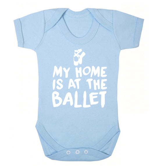 My home is at the dance studio Baby Vest pale blue 18-24 months