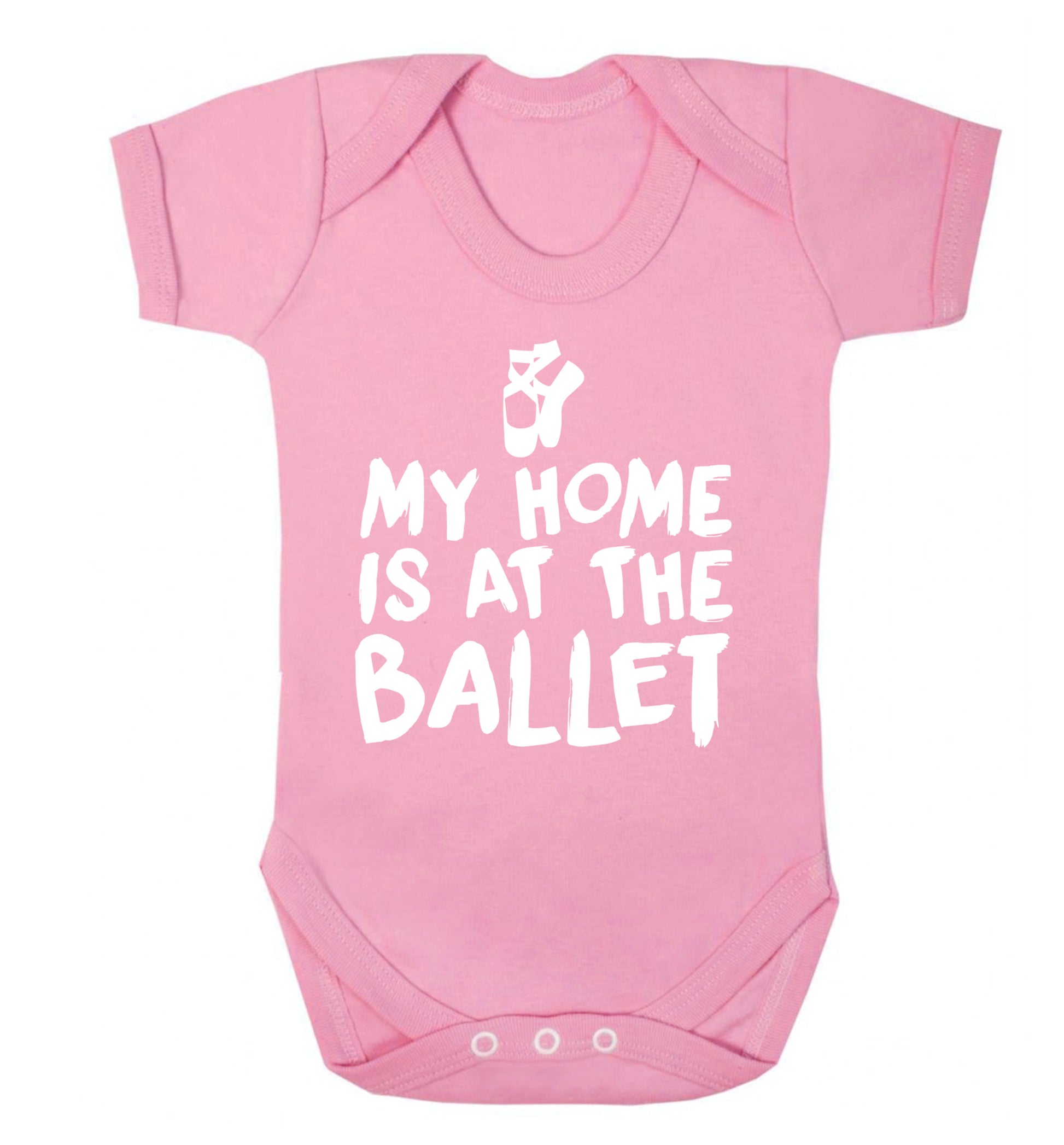 My home is at the dance studio Baby Vest pale pink 18-24 months