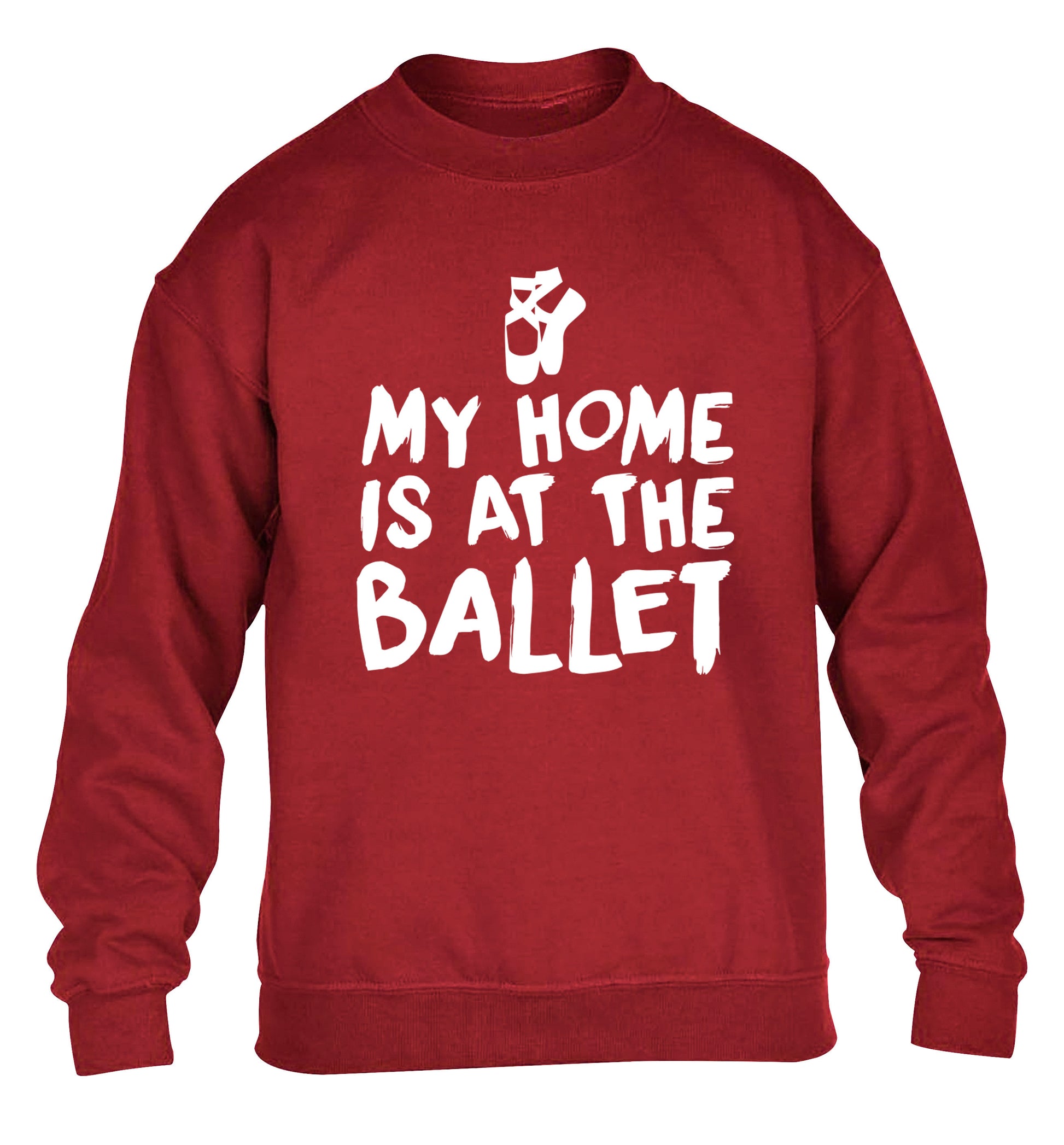 My home is at the dance studio children's grey sweater 12-14 Years