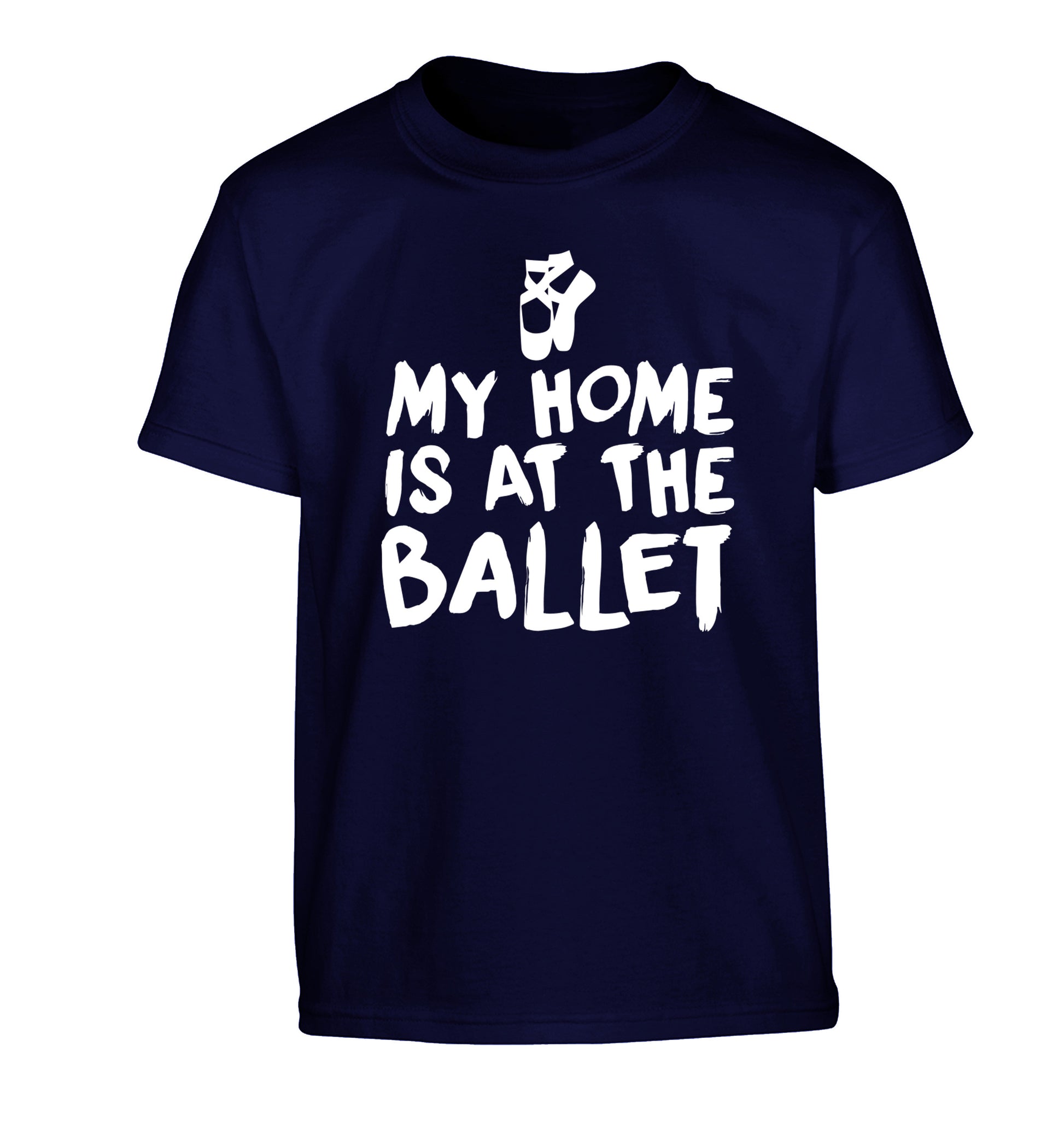 My home is at the dance studio Children's navy Tshirt 12-14 Years
