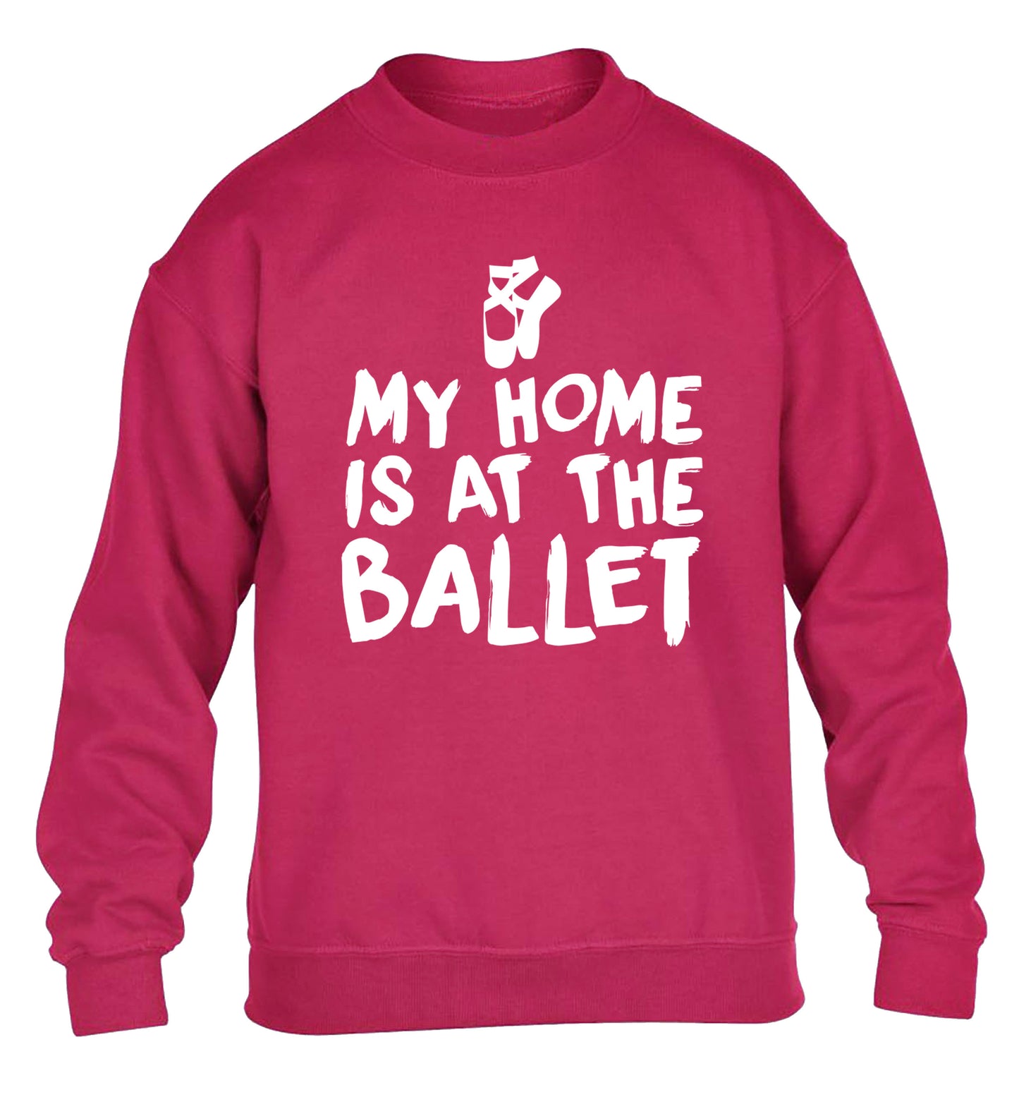 My home is at the dance studio children's pink sweater 12-14 Years