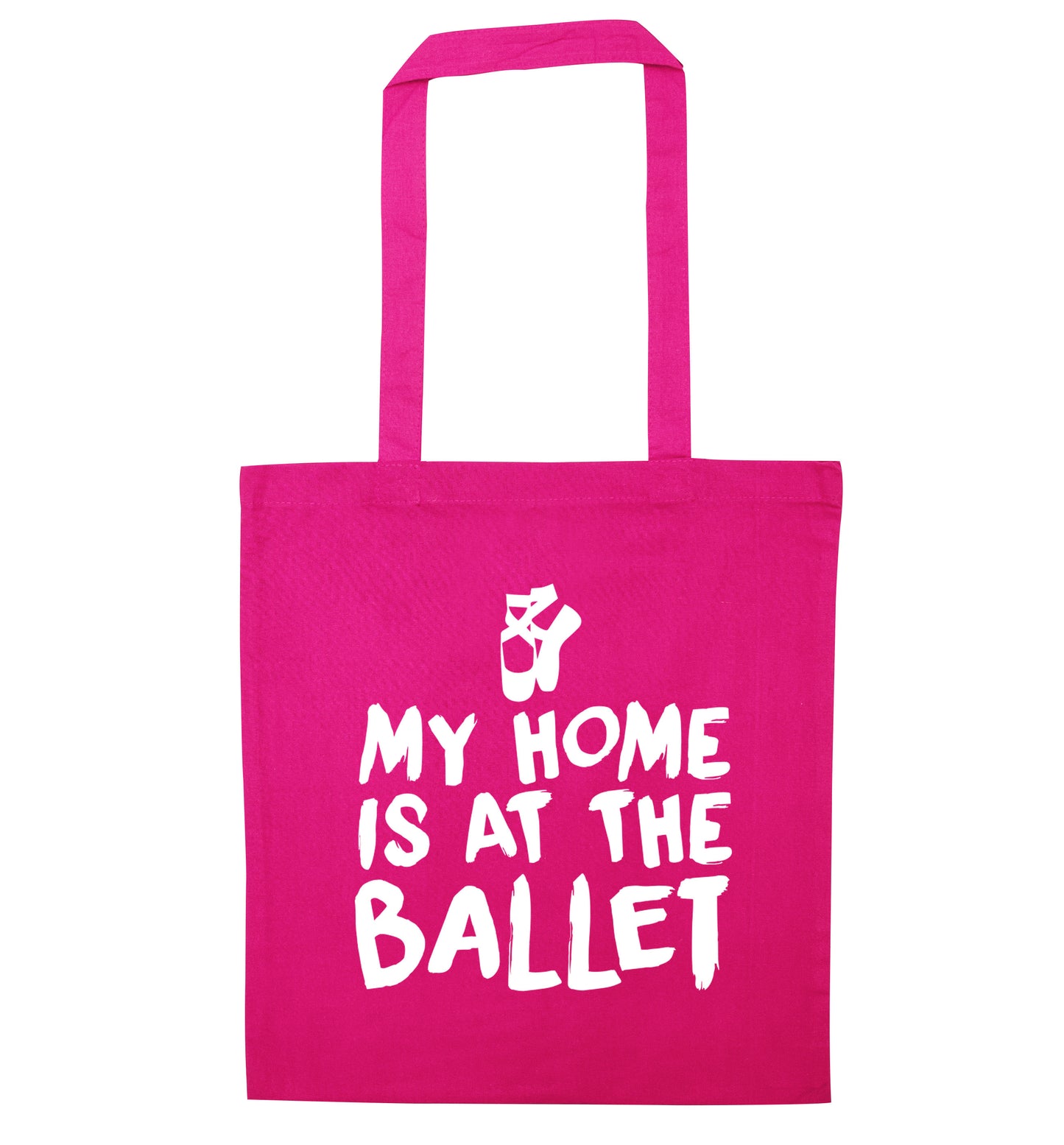 My home is at the dance studio pink tote bag