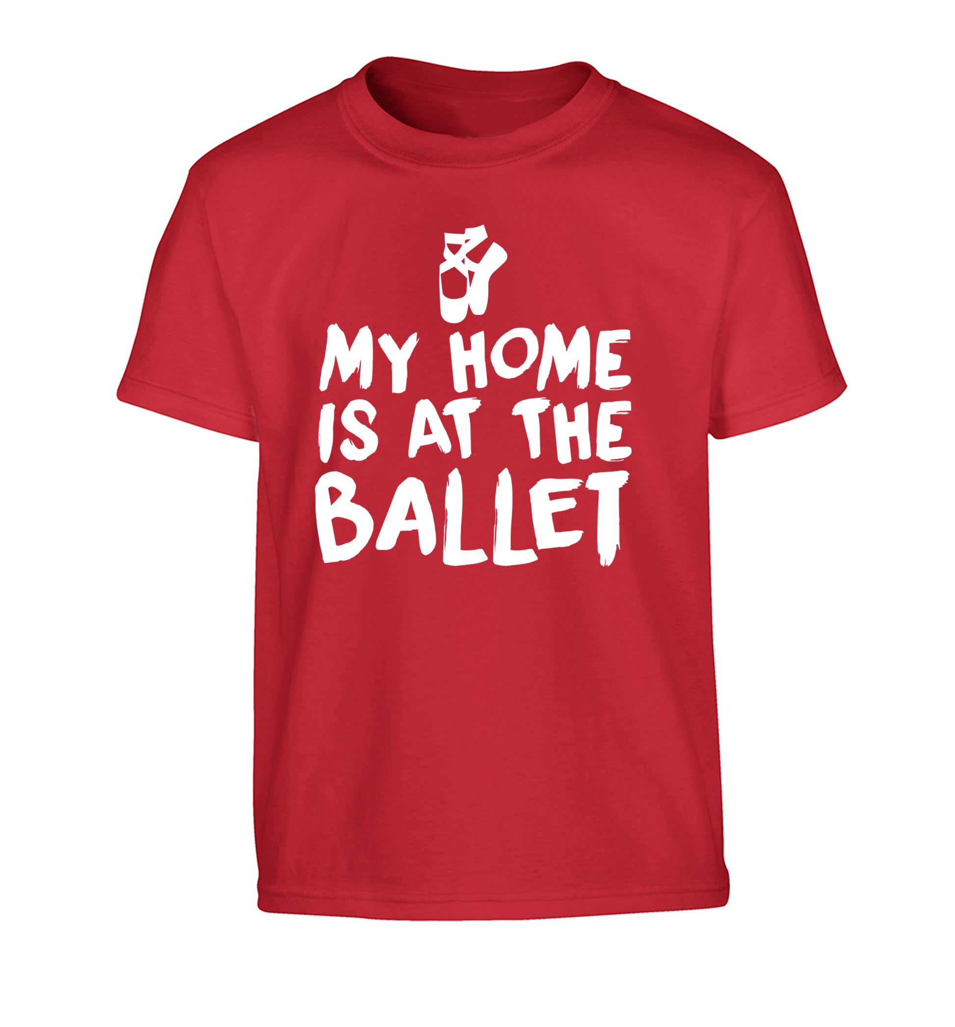 My home is at the dance studio Children's red Tshirt 12-14 Years