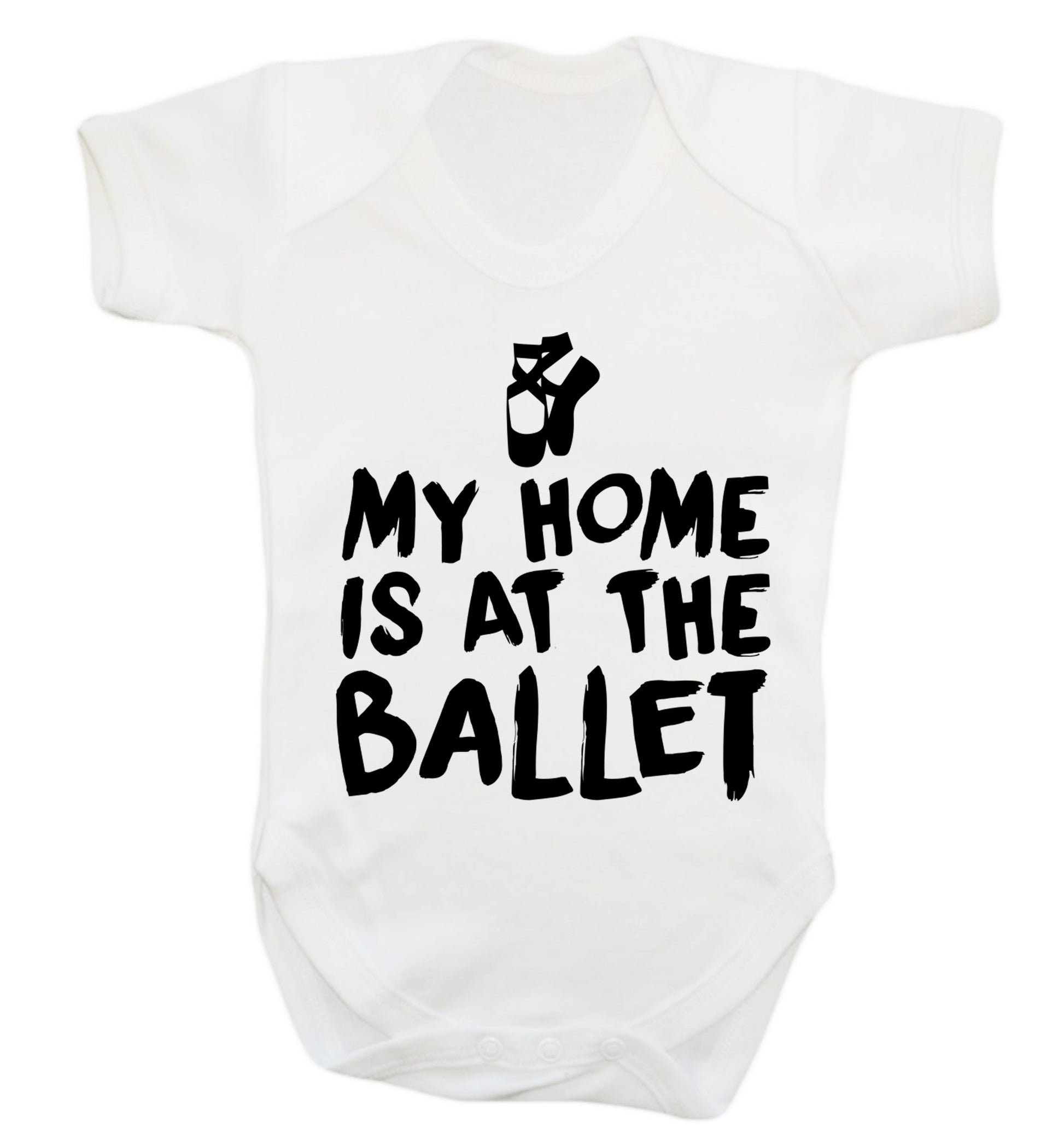 My home is at the dance studio Baby Vest white 18-24 months
