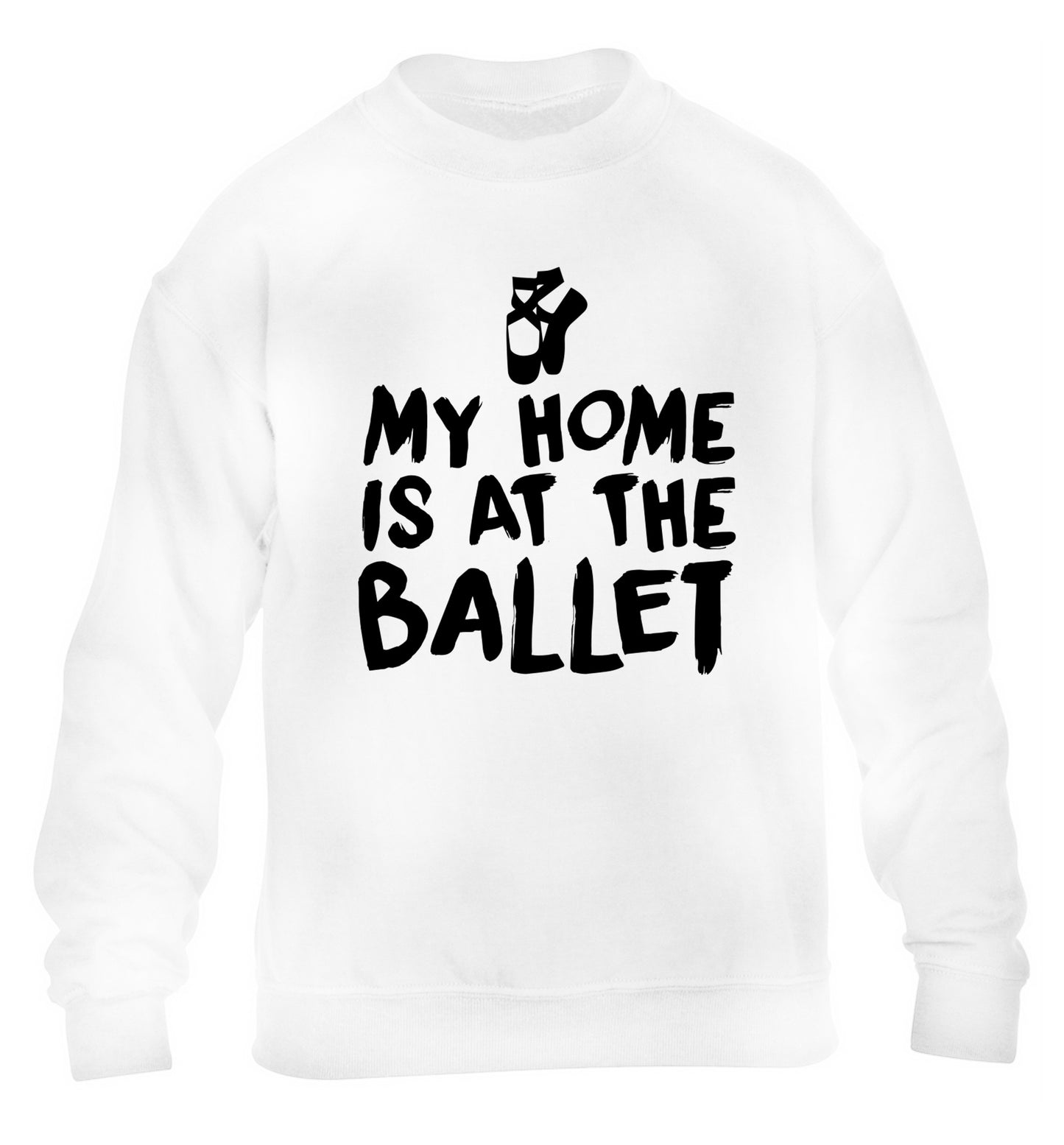 My home is at the ballet children's white sweater 12-14 Years