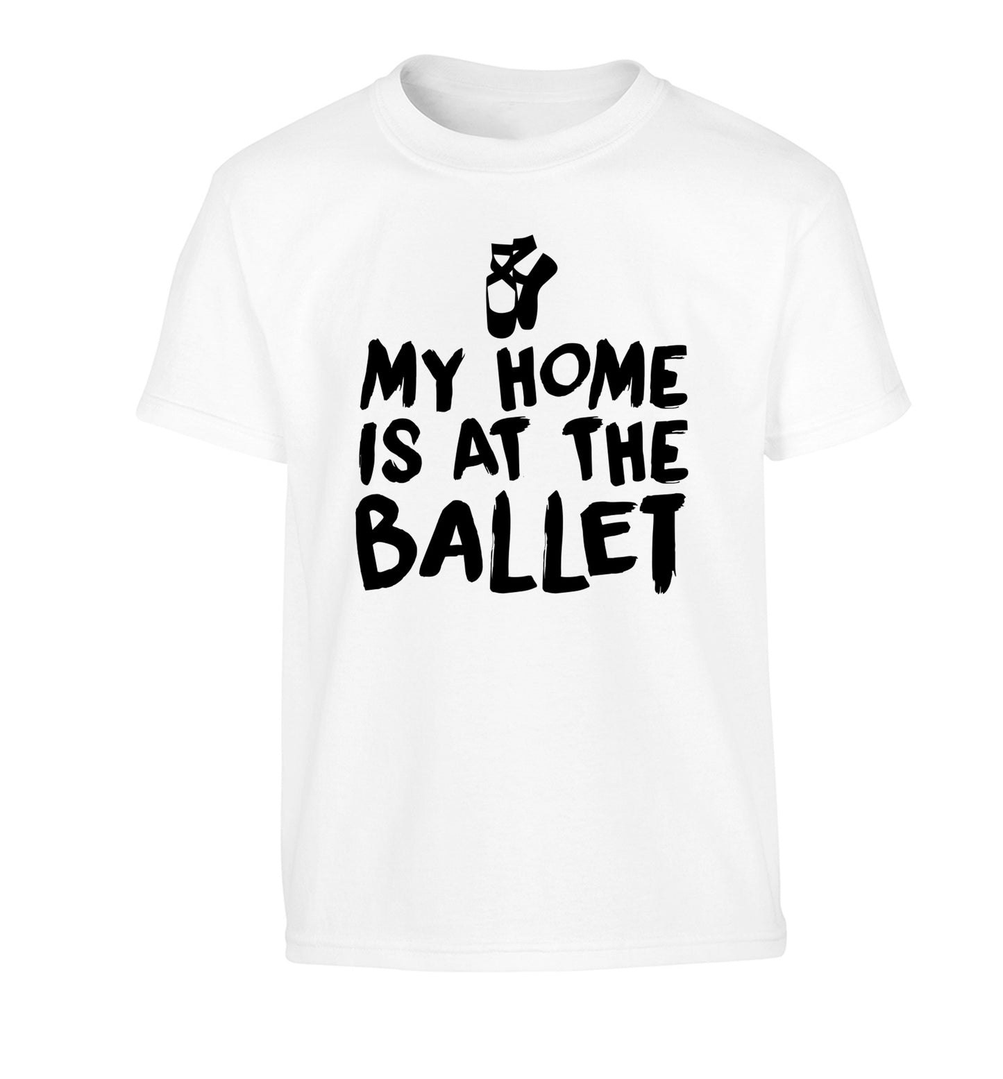 My home is at the dance studio Children's white Tshirt 12-14 Years