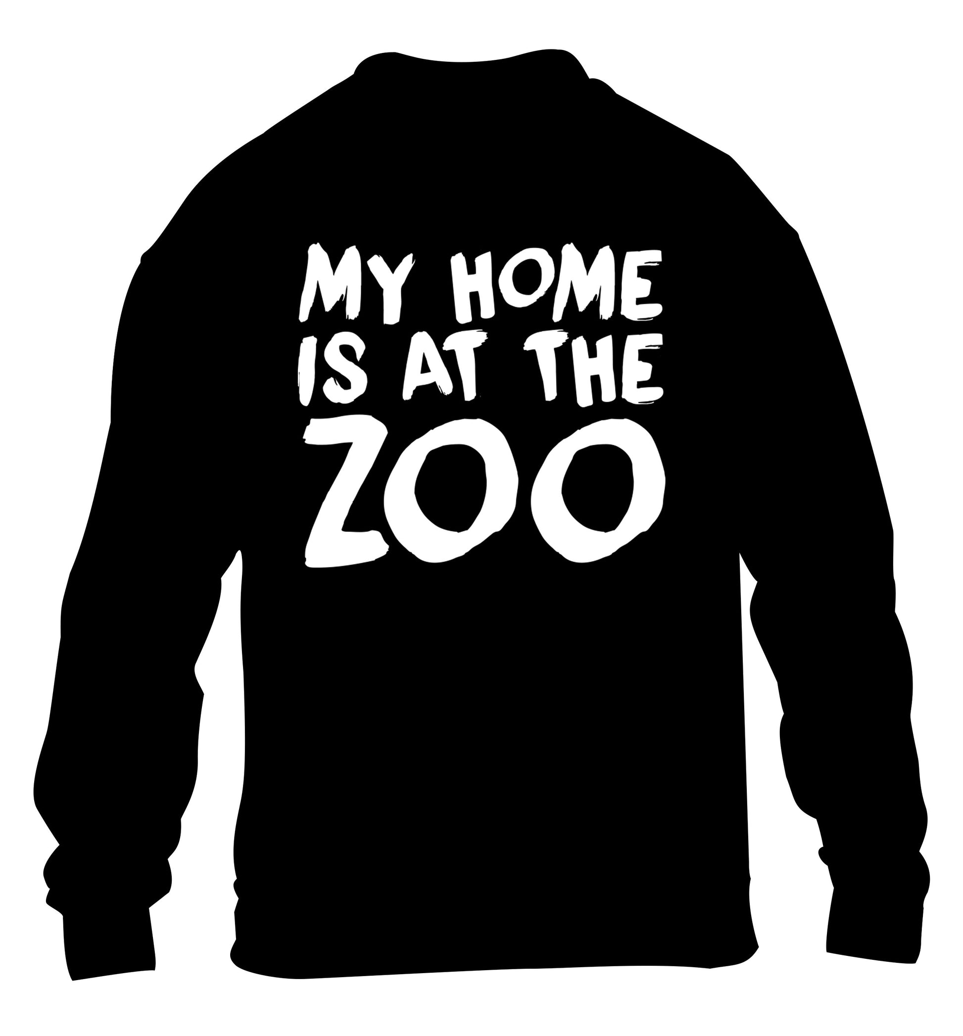 My home is at the zoo children's black sweater 12-14 Years