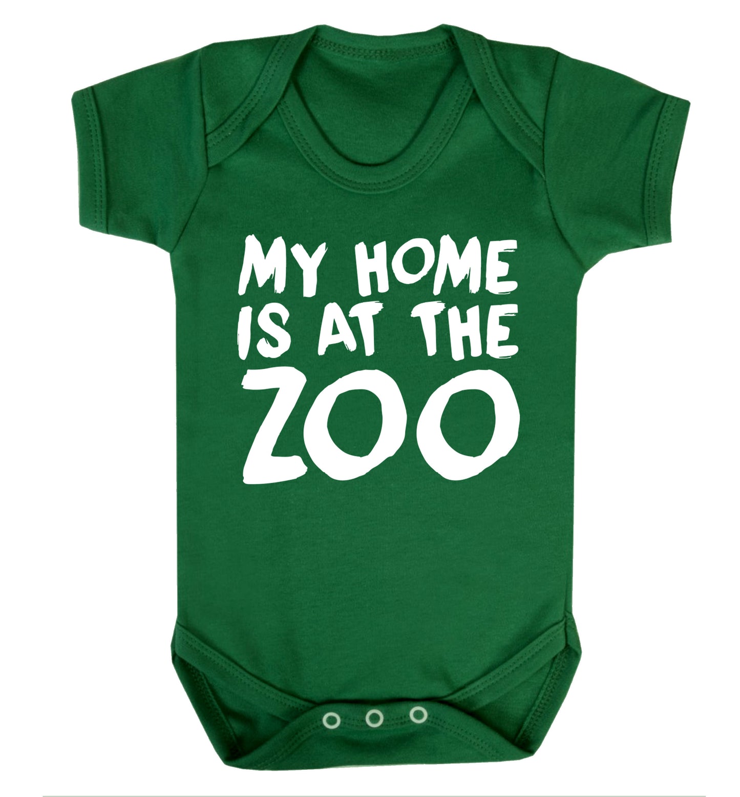 My home is at the zoo Baby Vest green 18-24 months