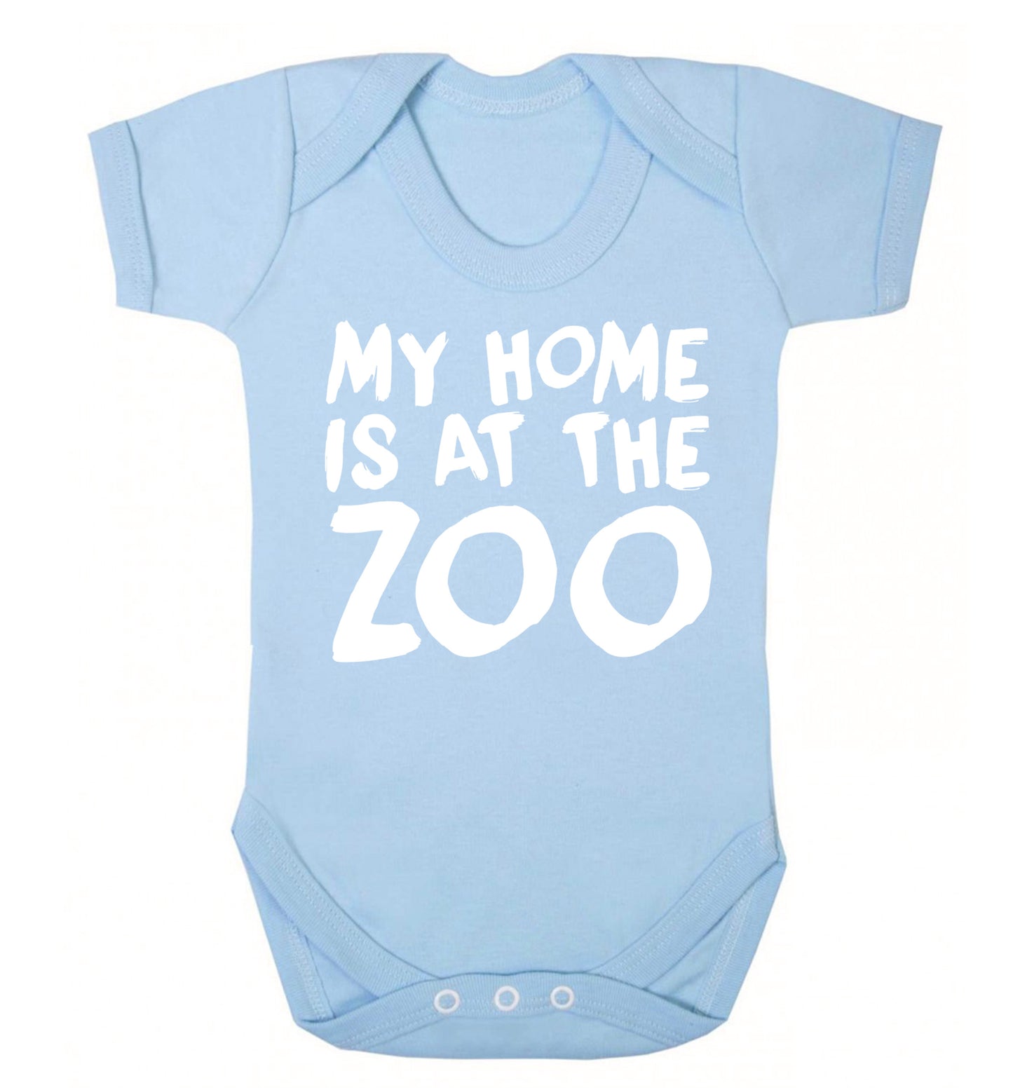 My home is at the zoo Baby Vest pale blue 18-24 months