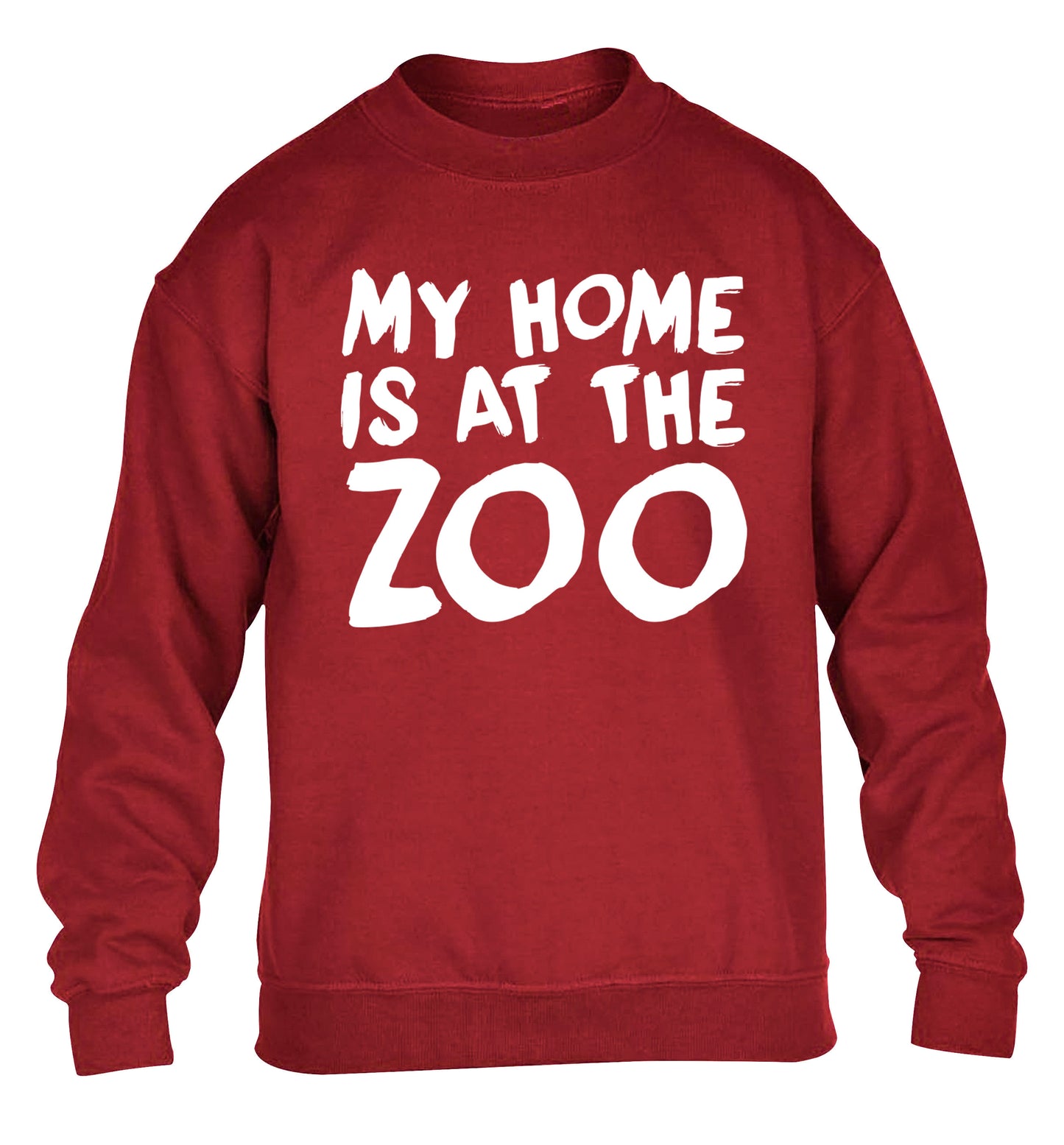 My home is at the zoo children's grey sweater 12-14 Years