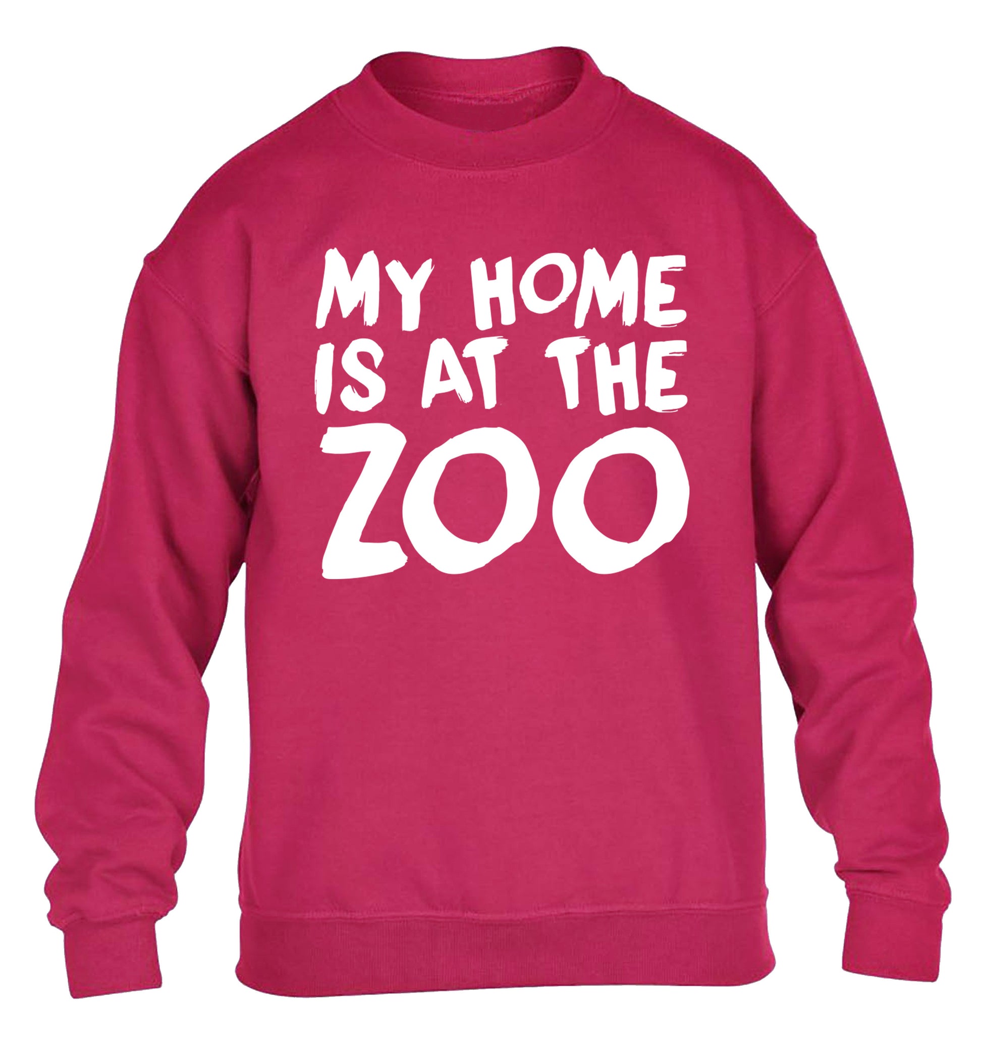 My home is at the zoo children's pink sweater 12-14 Years