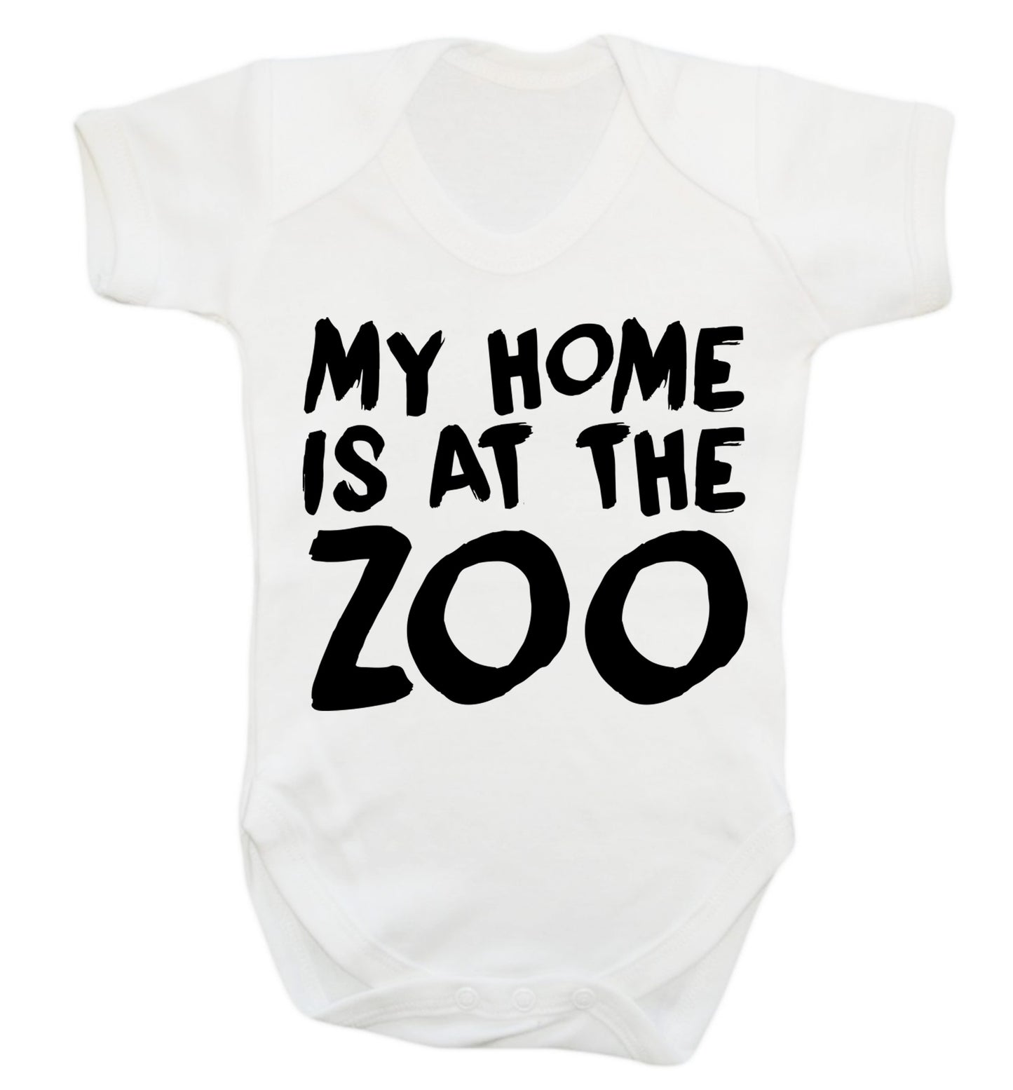 My home is at the zoo Baby Vest white 18-24 months