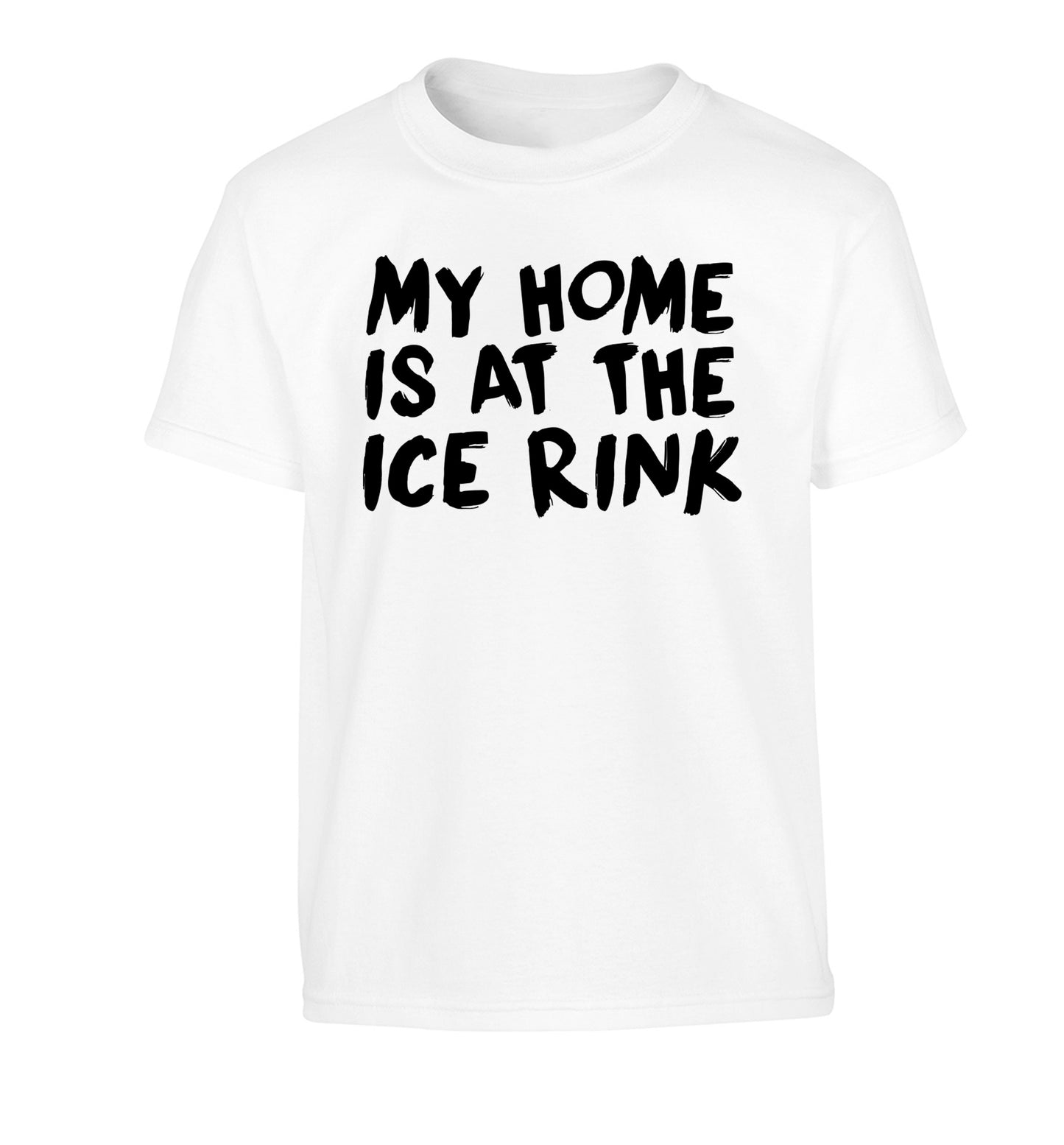 My home is at the ice rink Children's white Tshirt 12-14 Years