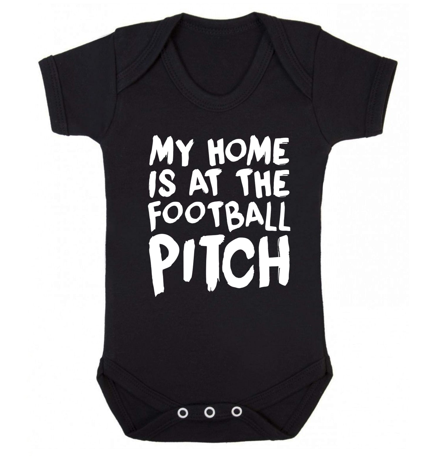 My home is at the football pitch Baby Vest black 18-24 months