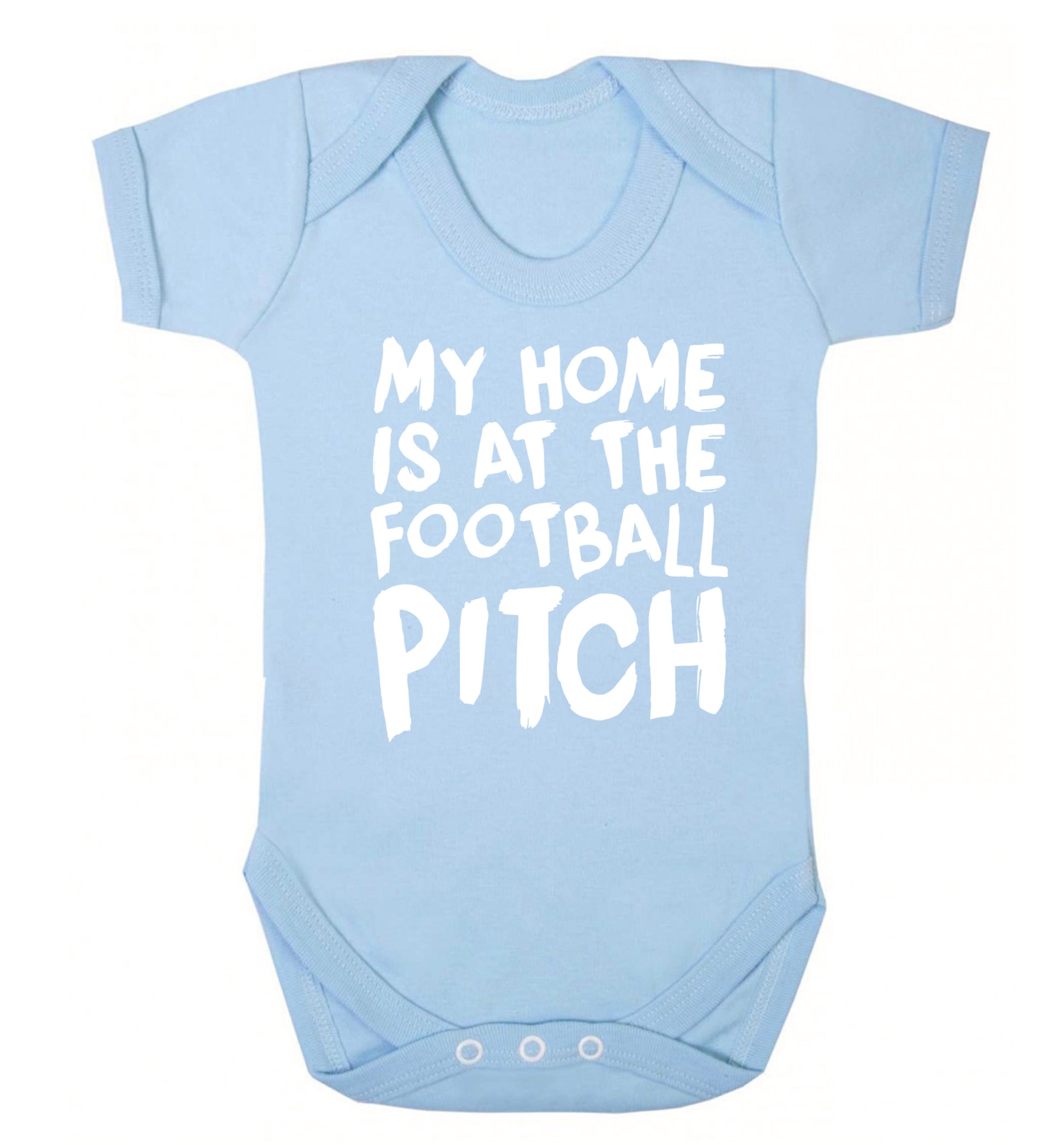 My home is at the football pitch Baby Vest pale blue 18-24 months