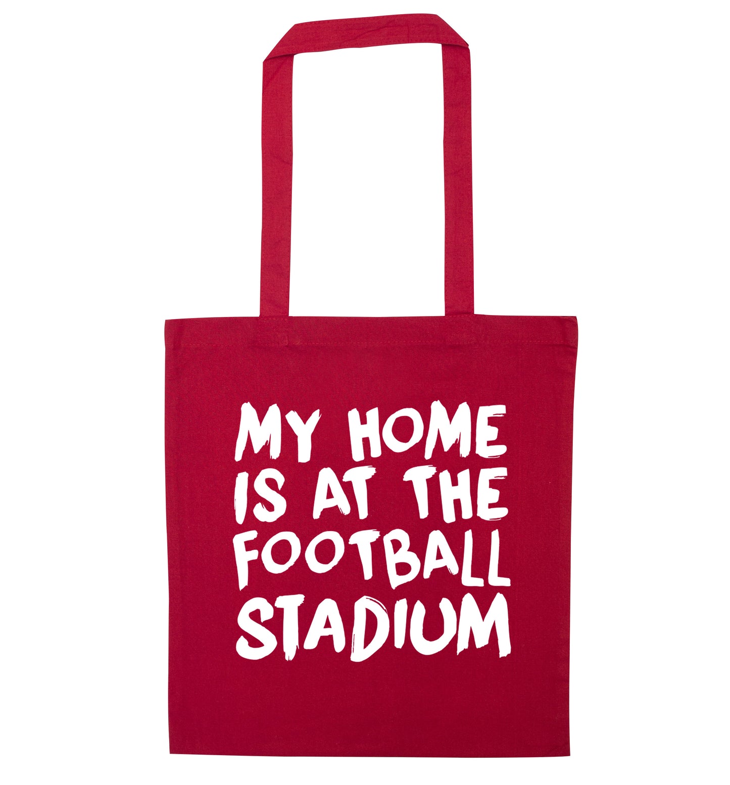 My home is at the football stadium red tote bag