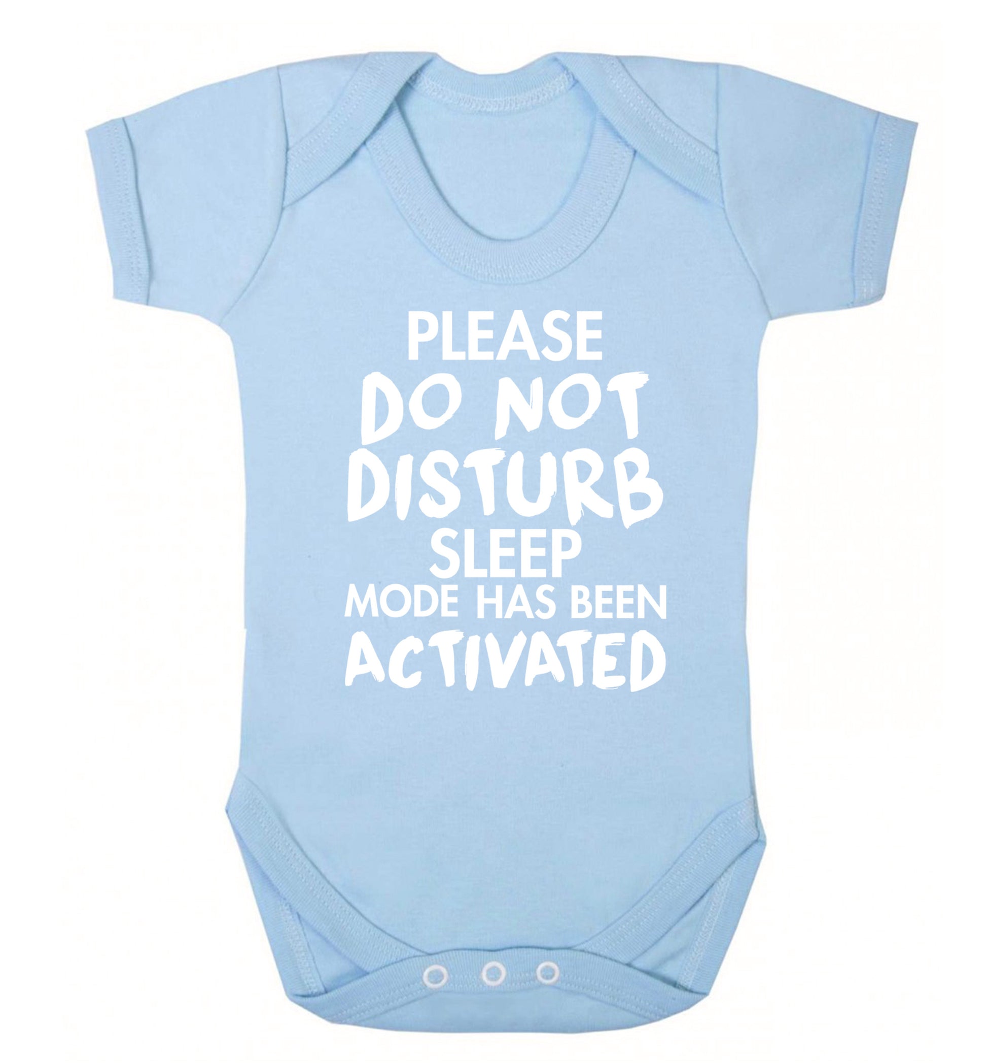 Please do not disturb sleeping mode has been activated Baby Vest pale blue 18-24 months