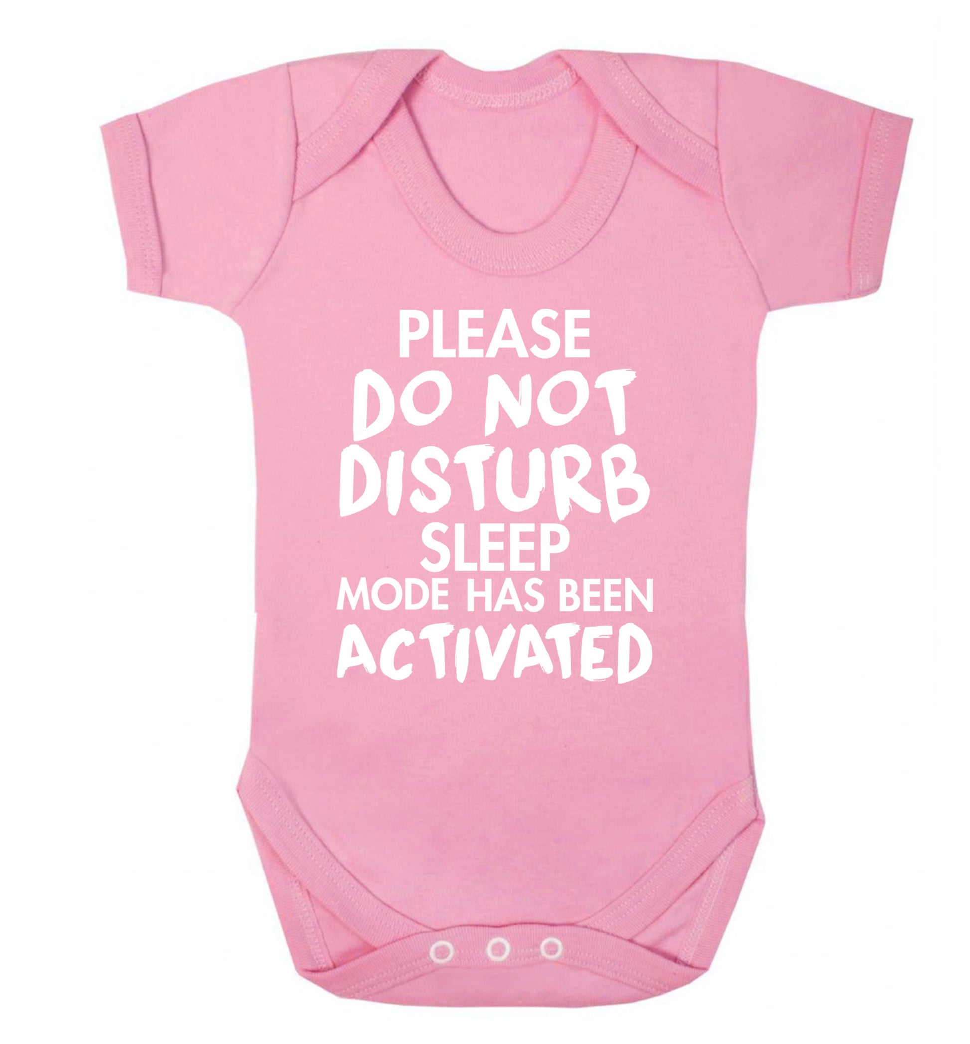 Please do not disturb sleeping mode has been activated Baby Vest pale pink 18-24 months
