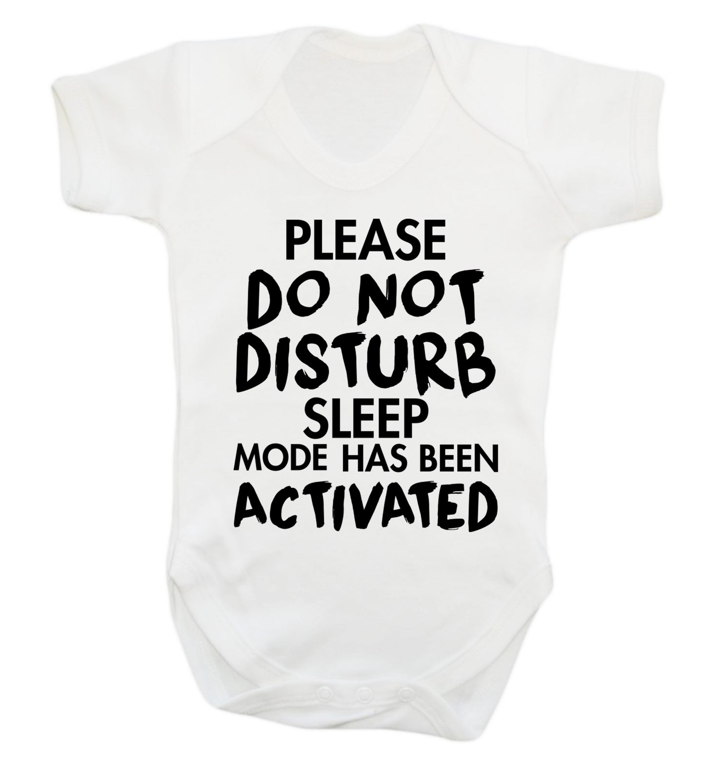 Please do not disturb sleeping mode has been activated Baby Vest white 18-24 months