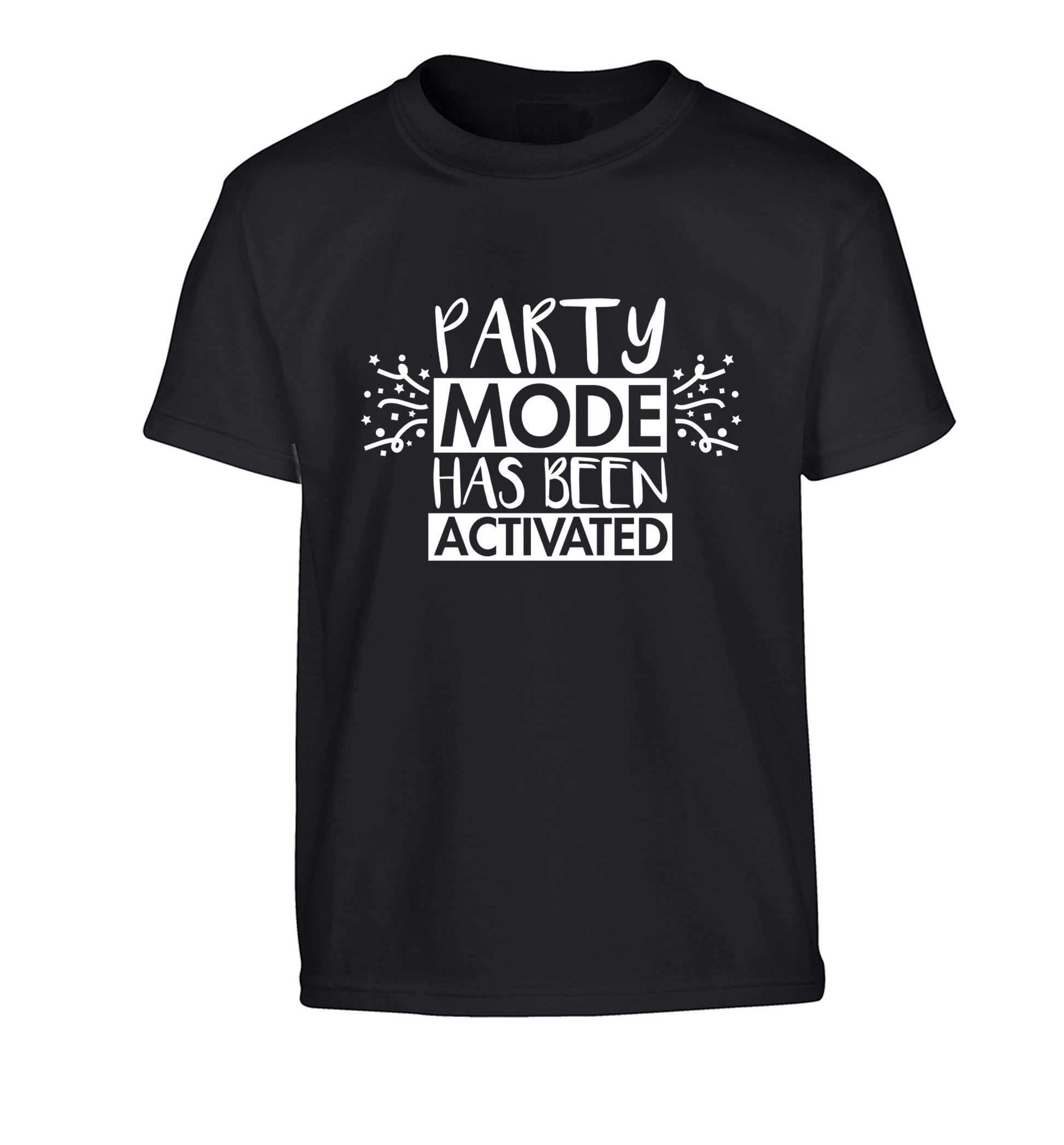 Please do not disturb party mode has been activated Children's black Tshirt 12-14 Years