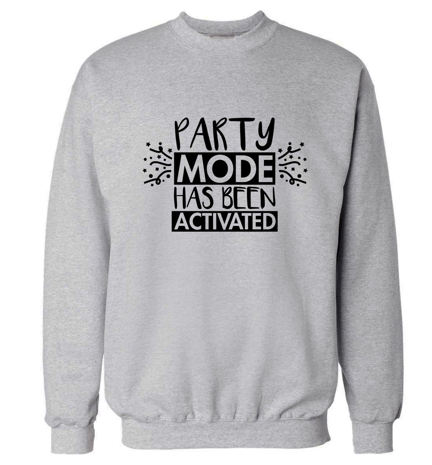 Please do not disturb party mode has been activated Adult's unisex grey Sweater 2XL