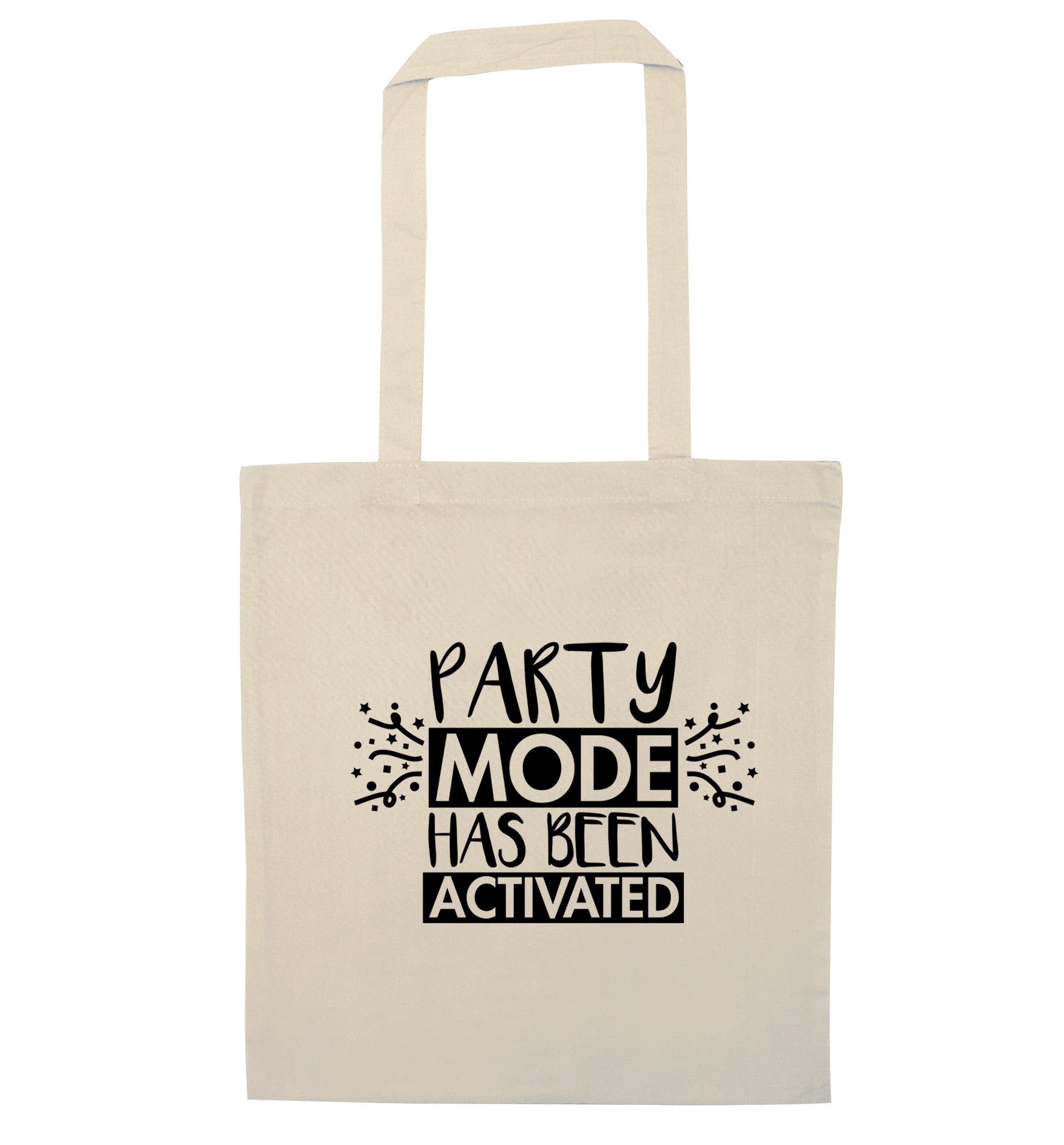 Please do not disturb party mode has been activated natural tote bag