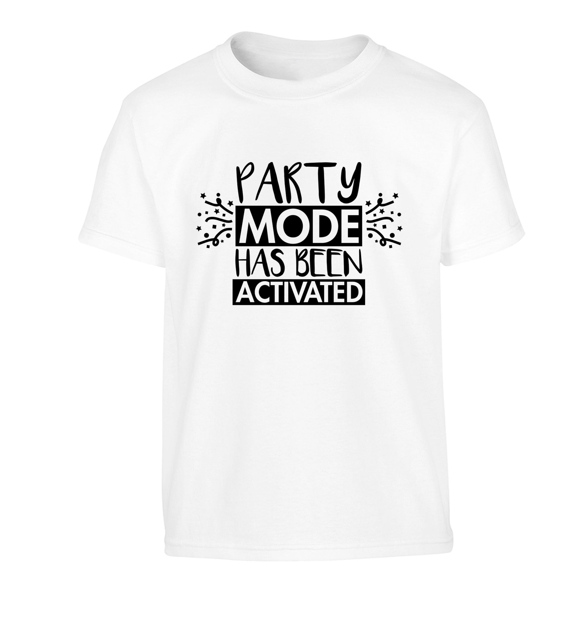 Please do not disturb party mode has been activated Children's white Tshirt 12-14 Years