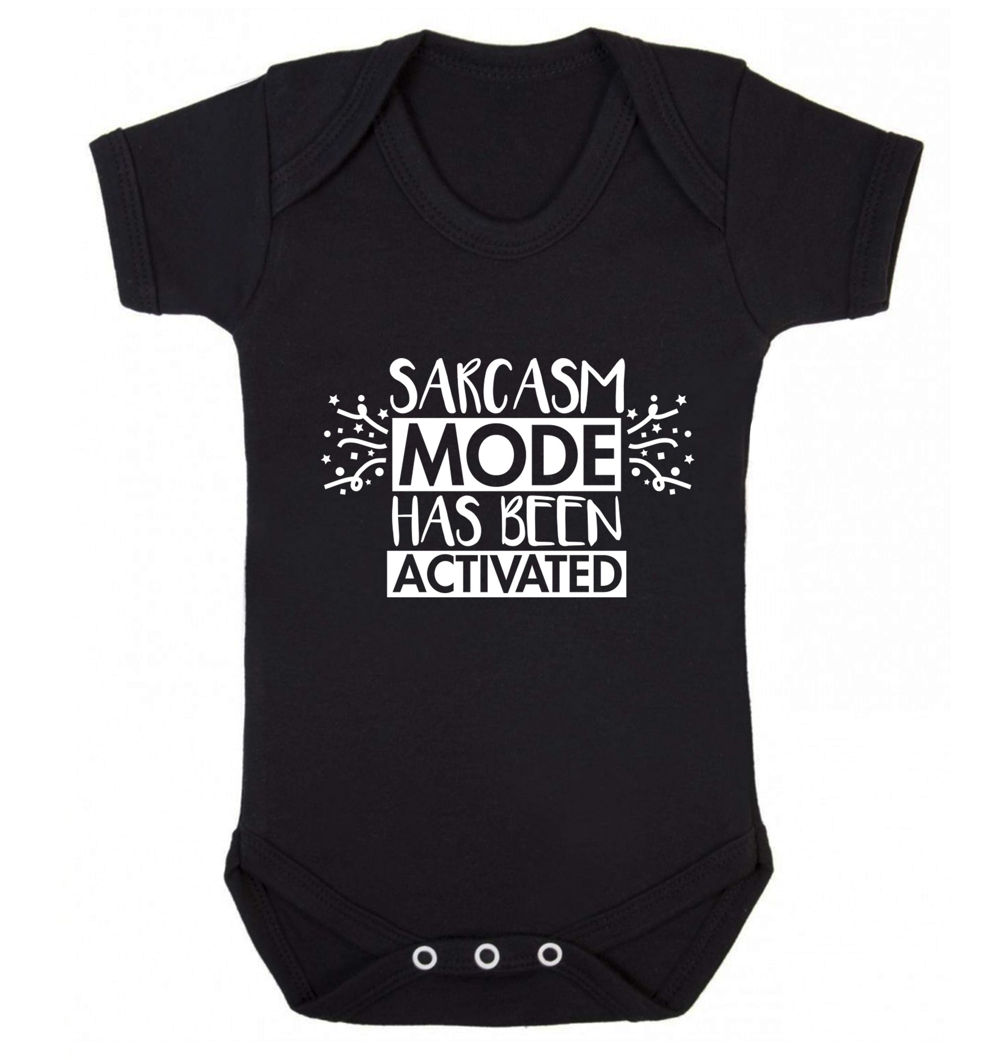 Sarcarsm mode has been activated Baby Vest black 18-24 months
