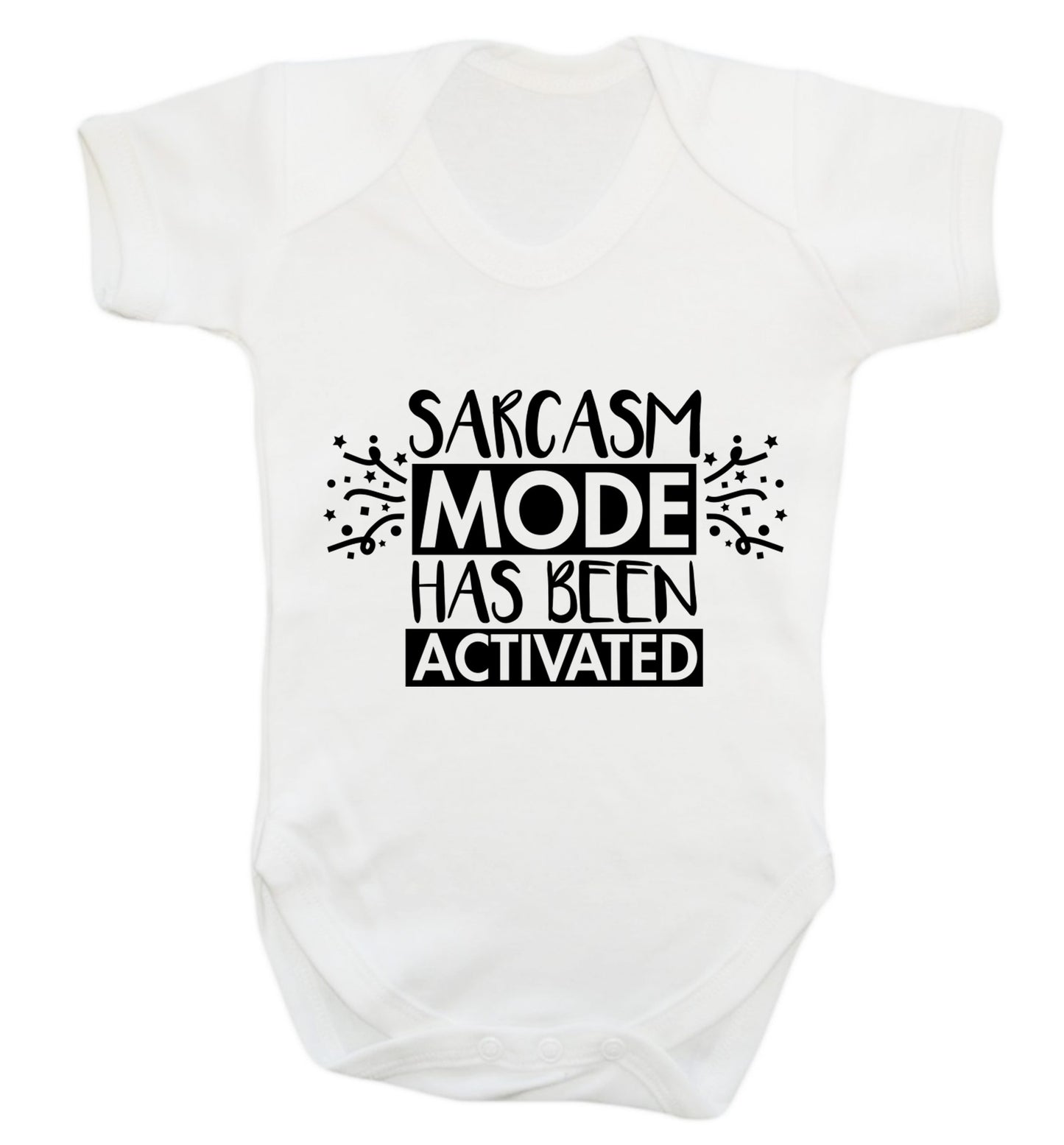 Sarcarsm mode has been activated Baby Vest white 18-24 months