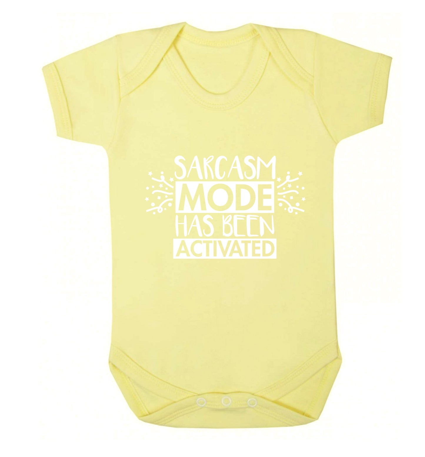 Sarcarsm mode has been activated Baby Vest pale yellow 18-24 months