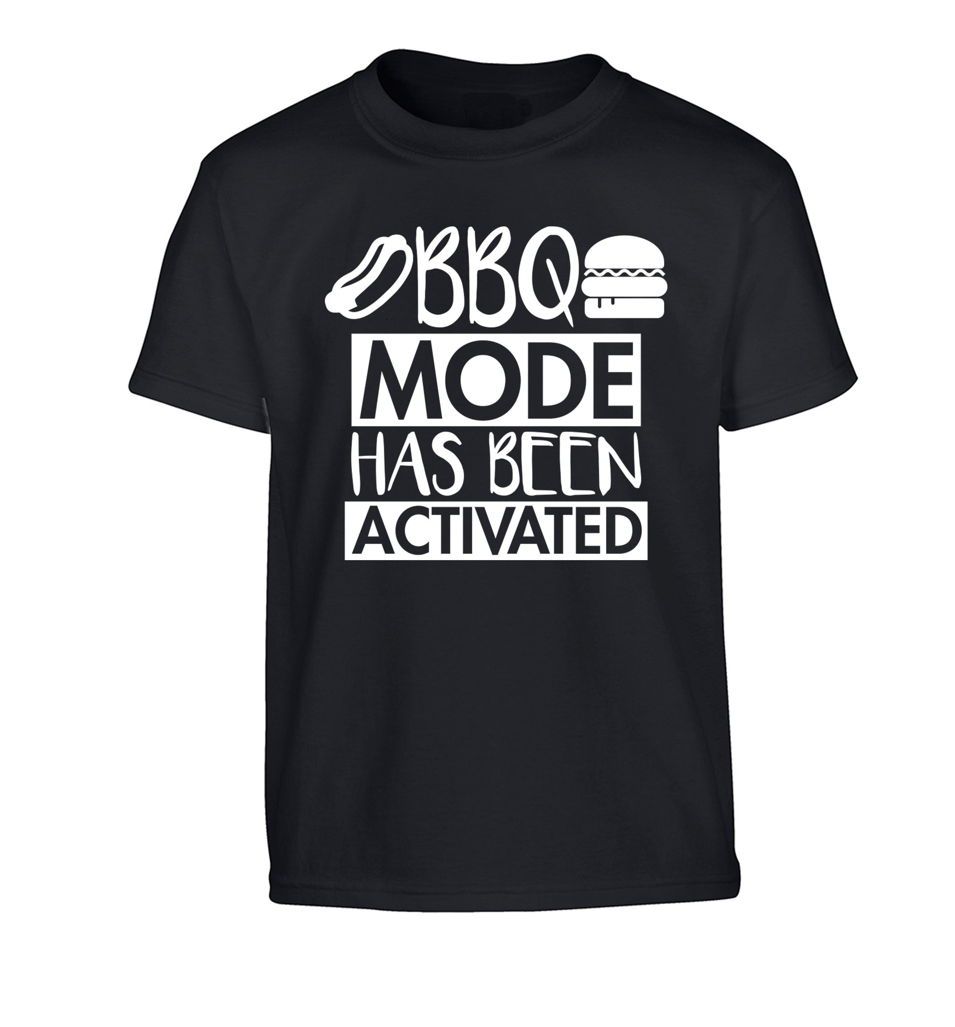 Bbq mode has been activated Children's black Tshirt 12-14 Years